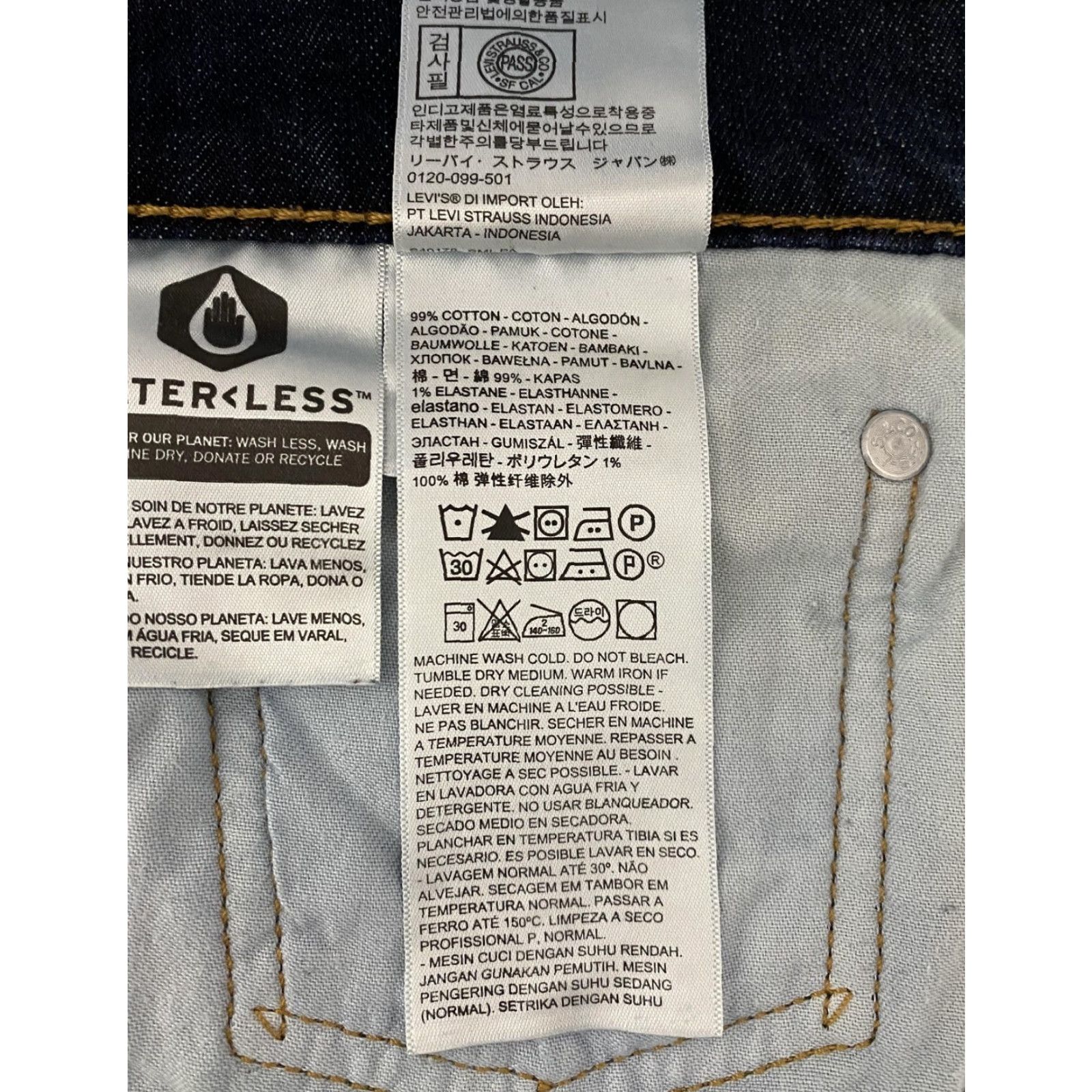 Levi's Levi's 541 Jeans Mens 36x34 Dark Wash Straight Fit Denim Stretch 18181 Regular 5-Pocket Levi's Logo Blue Jeans Mens Size US 36 / EU 52 - 3 Thumbnail