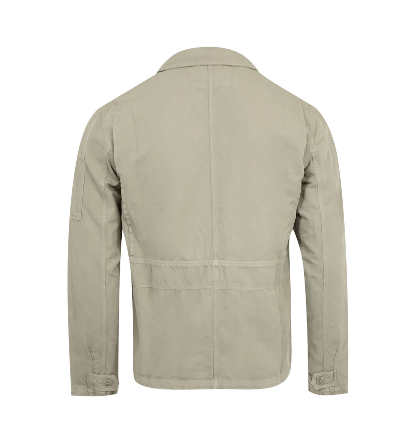 C.P. Company o1h1sh10525 Full Zip Overshirt in Beige Size US M / EU 48-50 / 2 - 2 Thumbnail