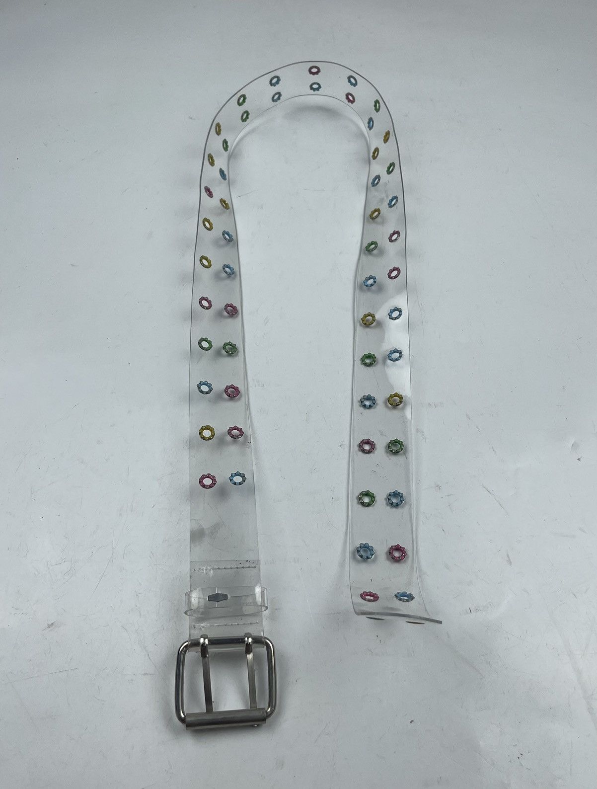 Japanese Brand transparent studded belt tc25 Size 36 - 4 Thumbnail