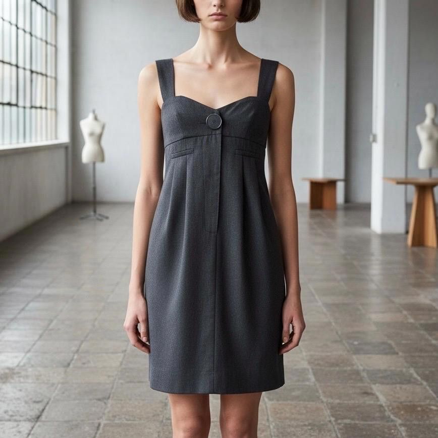 Other The Cop Copine Neutral Big Button 2010 Bustier Dress Size ONE SIZE - 1 Thumbnail