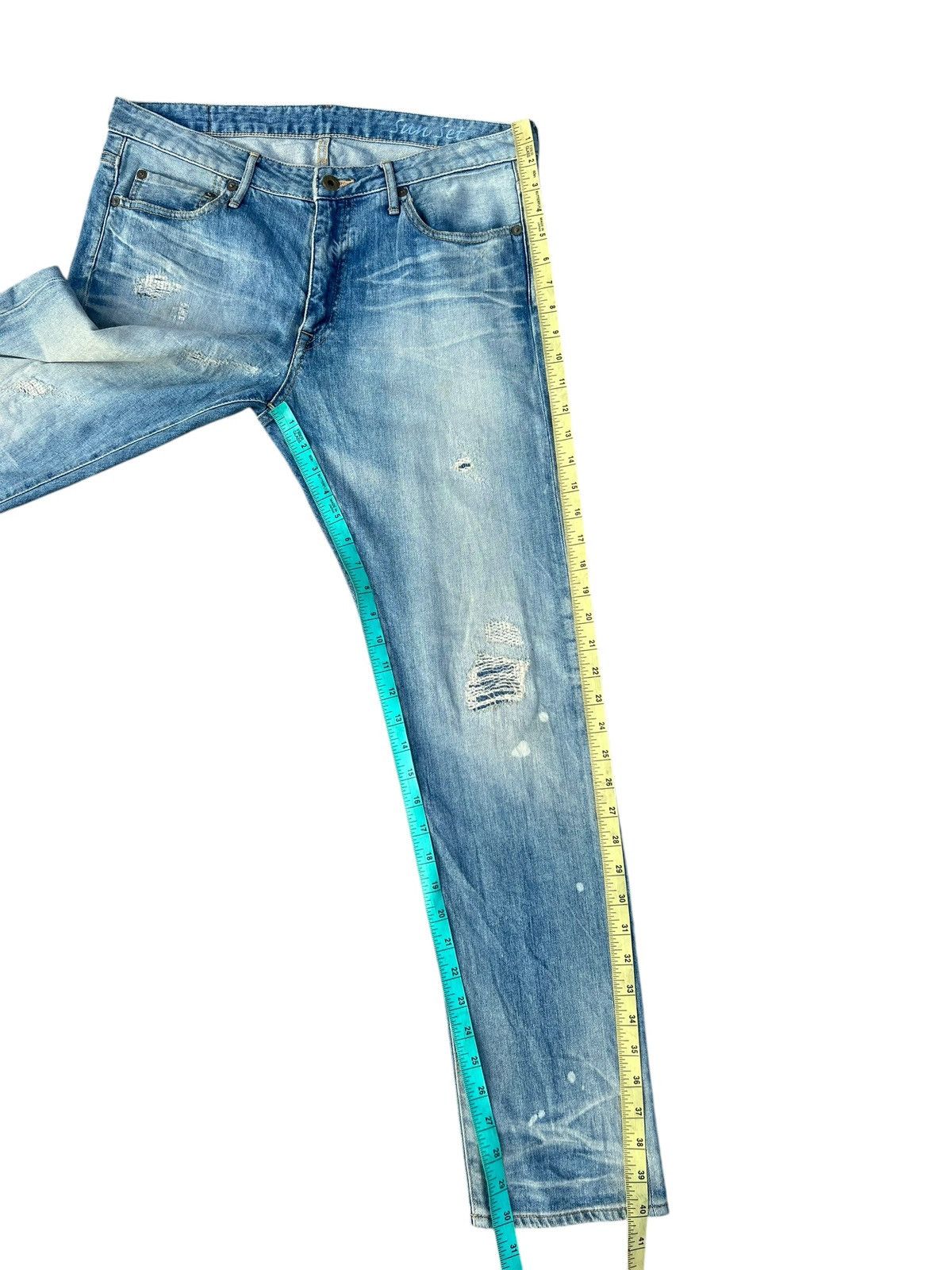 Japan Blue Jeans Dirty Mud Japan Blue Distressed Denim Stretch Sun Set Jeans Size US 32 / EU 48 - 4 Thumbnail