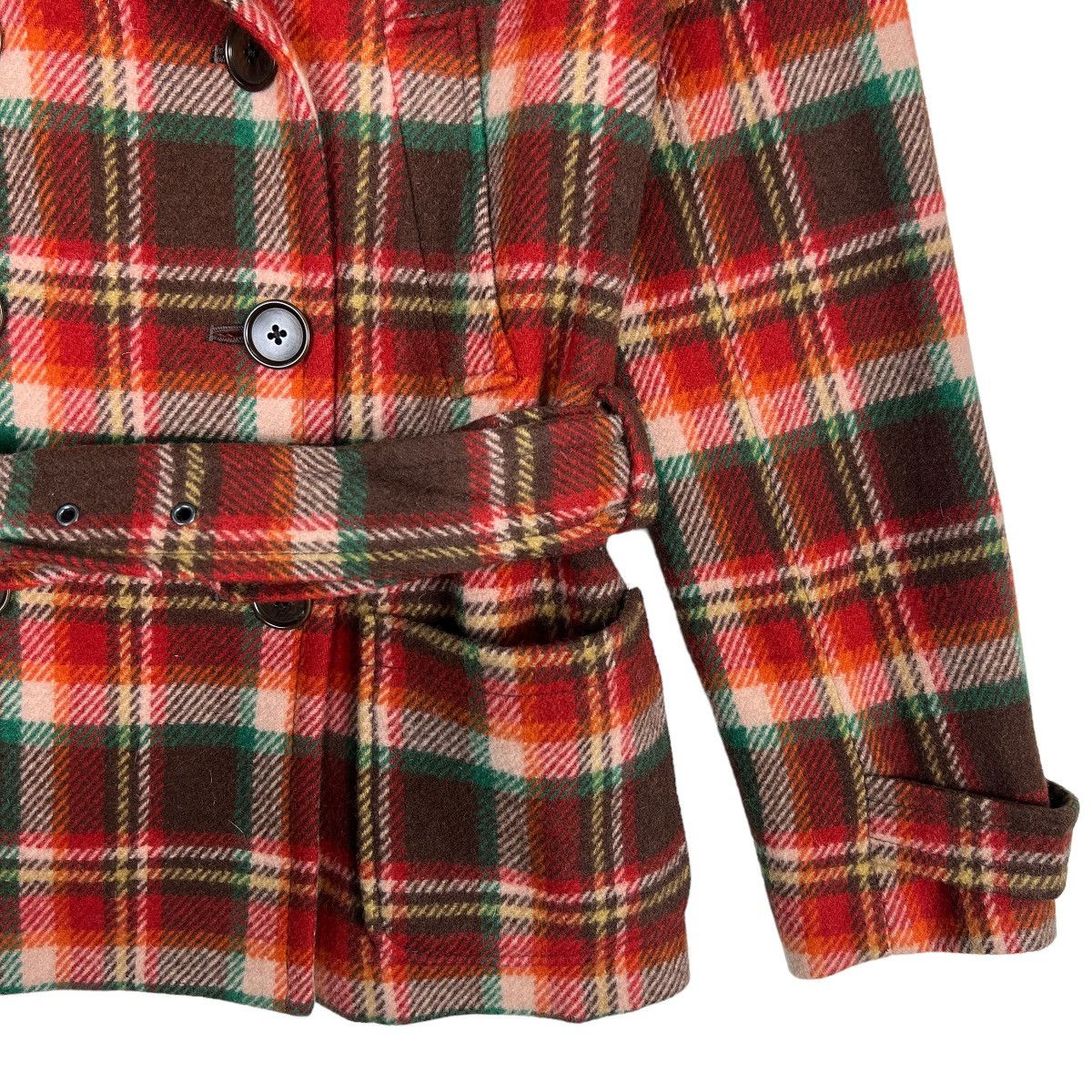 Ralph Lauren 🔥 RALPH LAUREN WOOL PLAID DOUBLE BREAST Size US S / EU 44-46 / 1 - 5 Thumbnail