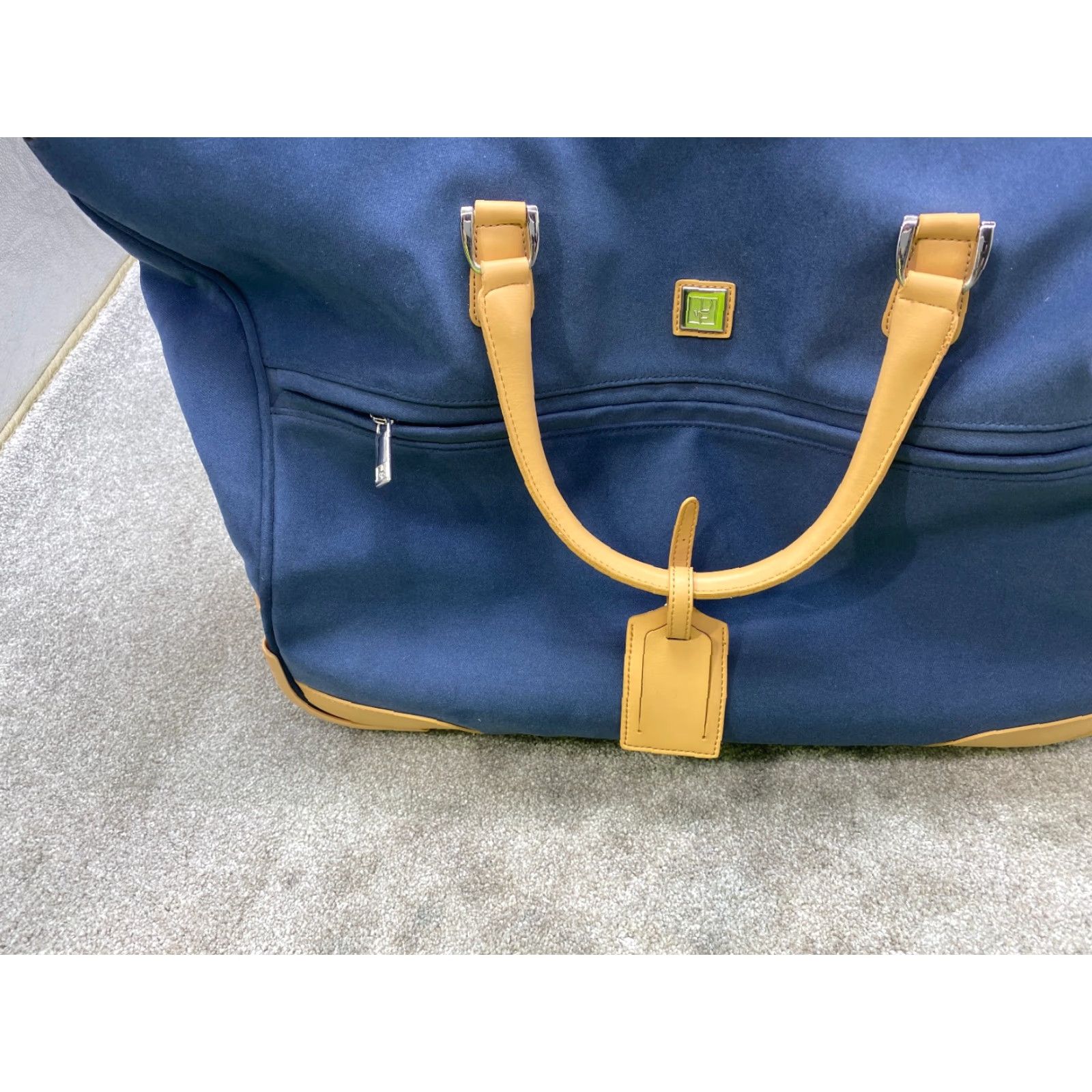 Diane von Furstenberg Diane von Furstenberg Blue Travel Bag Roller Suitcase Luggage DVF Designer Barrel? Size ONE SIZE - 2 Thumbnail