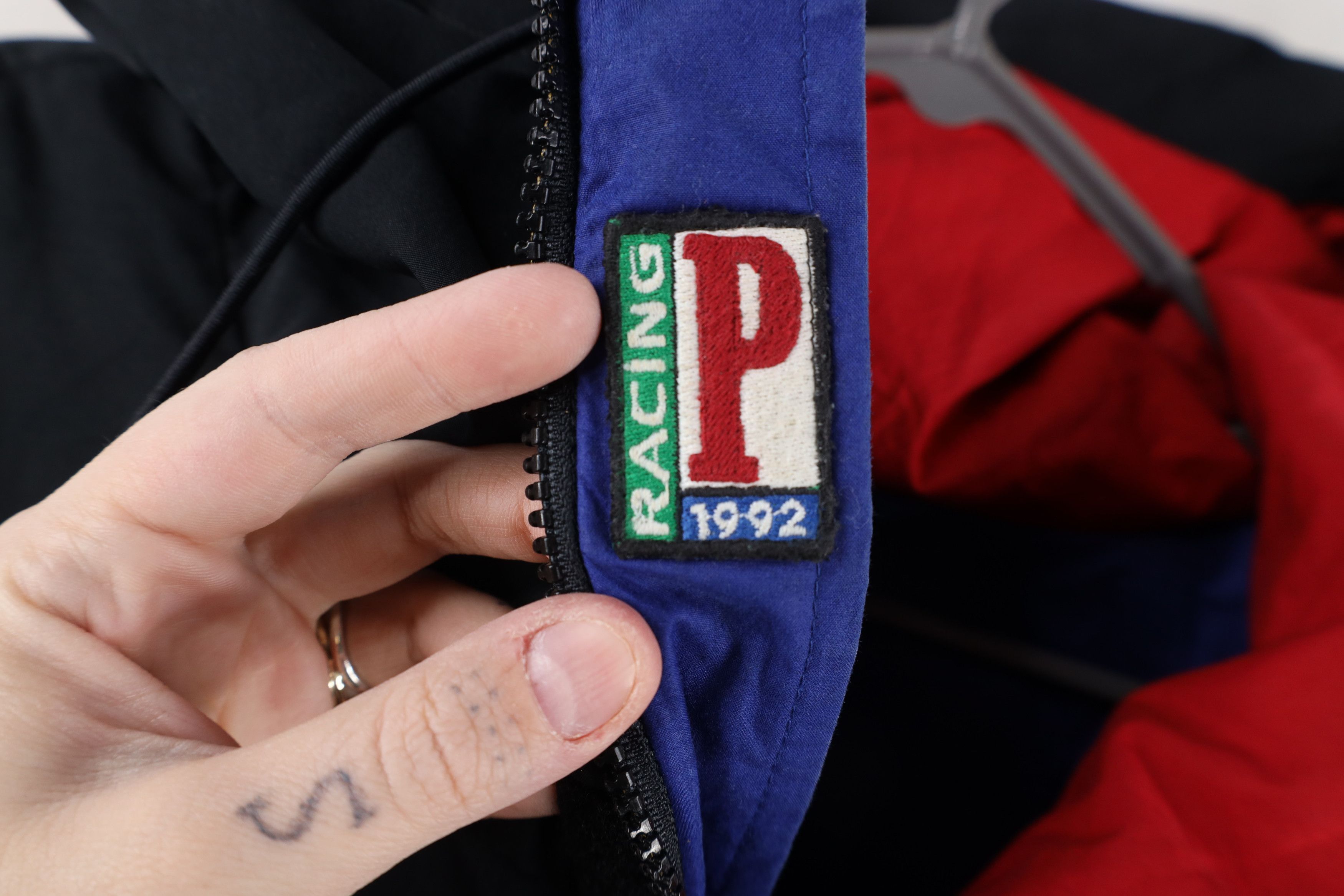 Polo Ralph Lauren Vintage 90s 1992 Ralph Lauren P Racing Hooded Anorak Jacket Size US XL / EU 56 / 4 - 4 Thumbnail