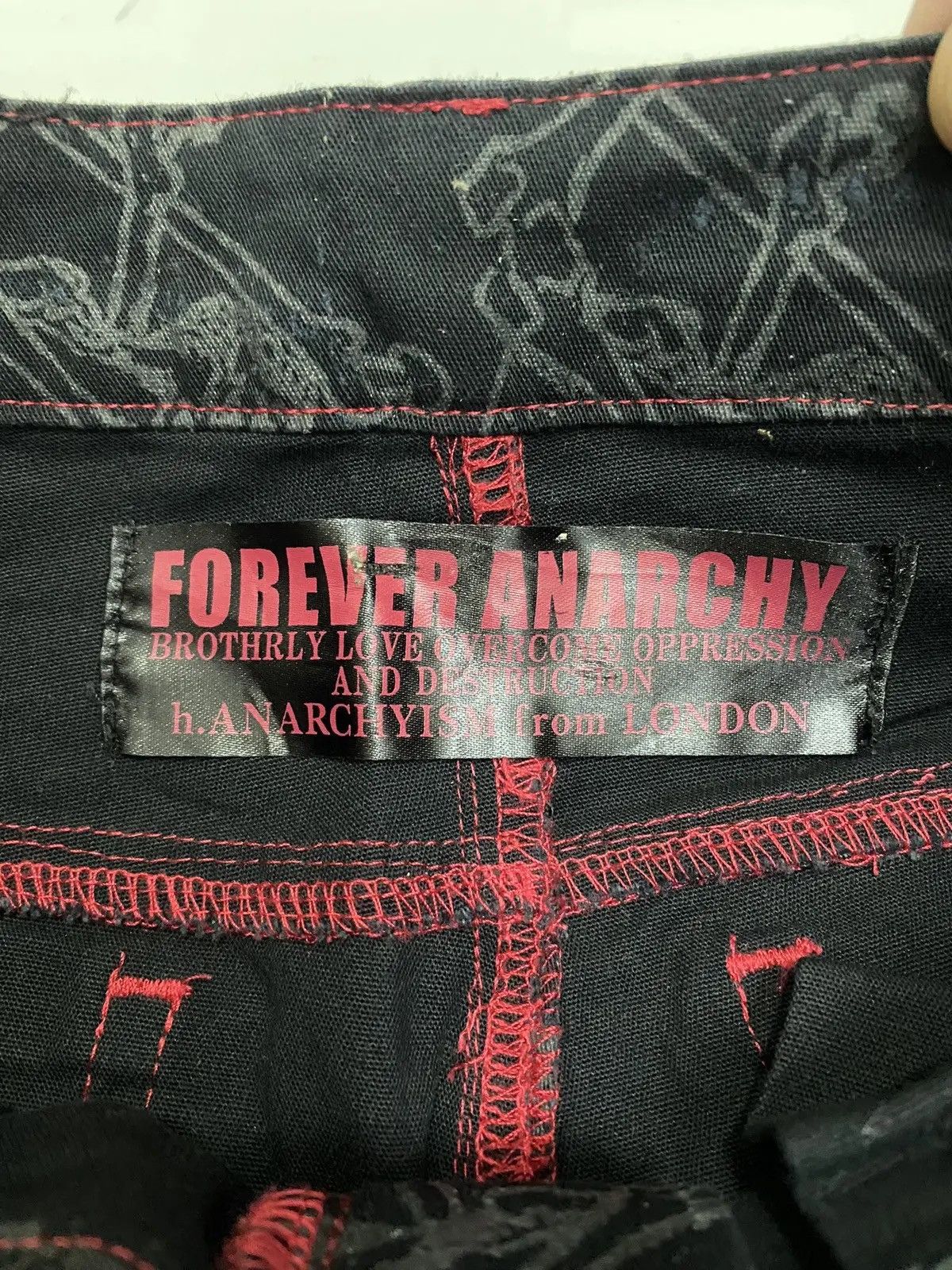 Kapital 🔥H.ANARCHYISM FOREVER ANARCHY FLARE SKULLS PANT Size US 28 / EU 44 - 8 Thumbnail