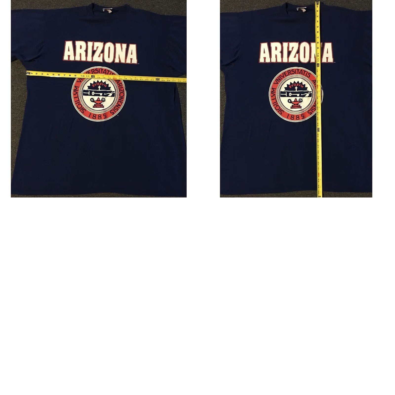 Vintage Vtg 90s Arizona Wildcats Sleeping Shirt USA College ASU University of Arizona Campus Graphic Tee Unisex Adults Blue Crew Neck One Size Size US M / EU 48-50 / 2 - 8 Thumbnail