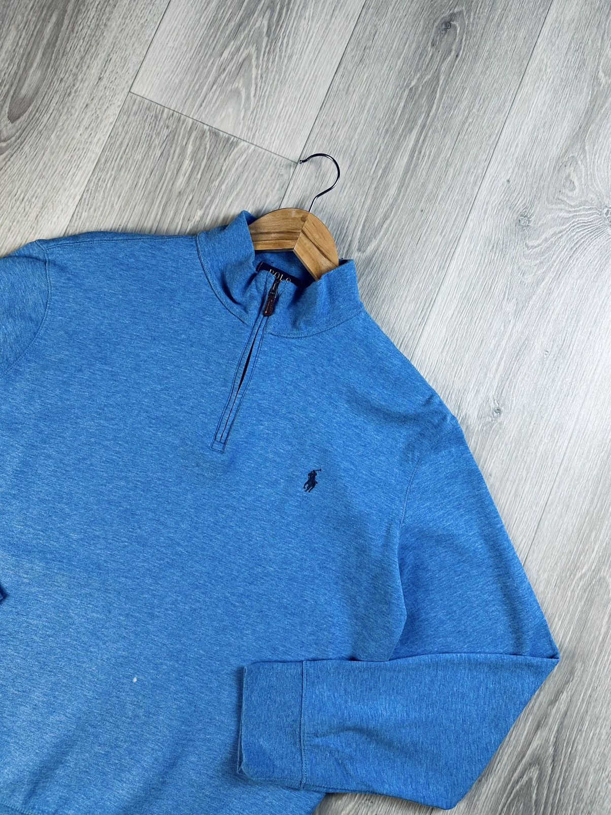 Polo Ralph Lauren × Vintage Polo Ralph Lauren East Rib 1/4 Zip Sweatshirt vintage Size US L / EU 52-54 / 3 - 2 Thumbnail