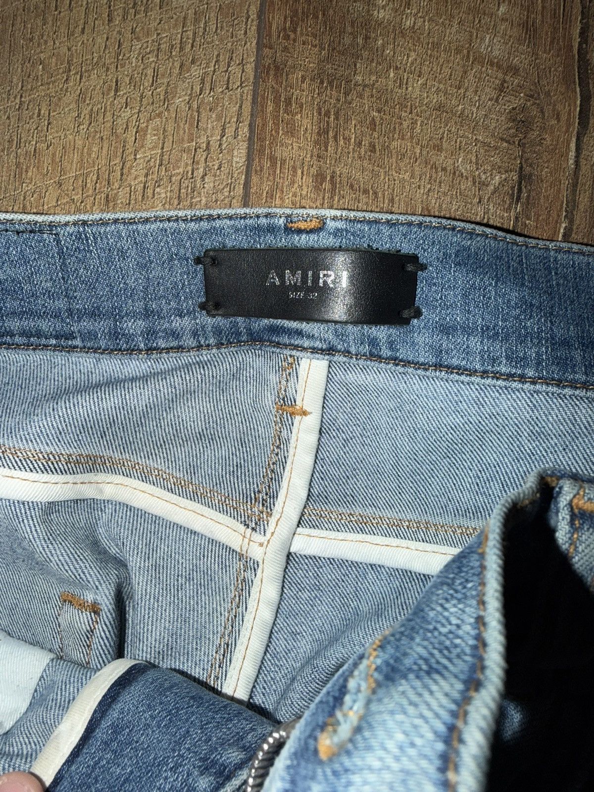 Amiri Amiri Stack Jean Blue Size US 32 / EU 48 - 6 Thumbnail