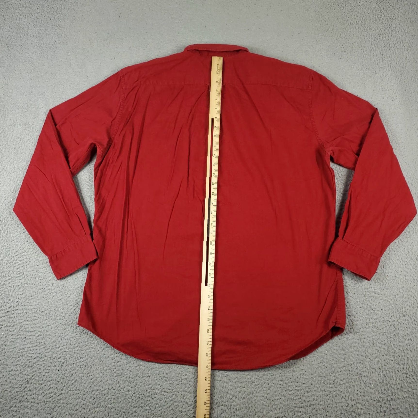 Nautica Nautica Shirt Men L Red Button-Up Long Sleeve Cotton Casual Mens Size US L / EU 52-54 / 3 - 5 Thumbnail
