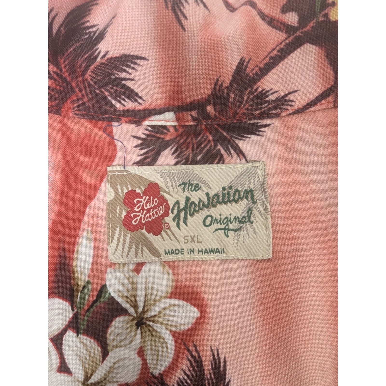 Hilo Hattie VINTAGE Hilo Hattie Hawaiian Shirt Mens 5XL Pink Floral Short Sleeve Button-Up Beach Surf Camp Mens Size US XXL / EU 58 / 5 - 6 Thumbnail