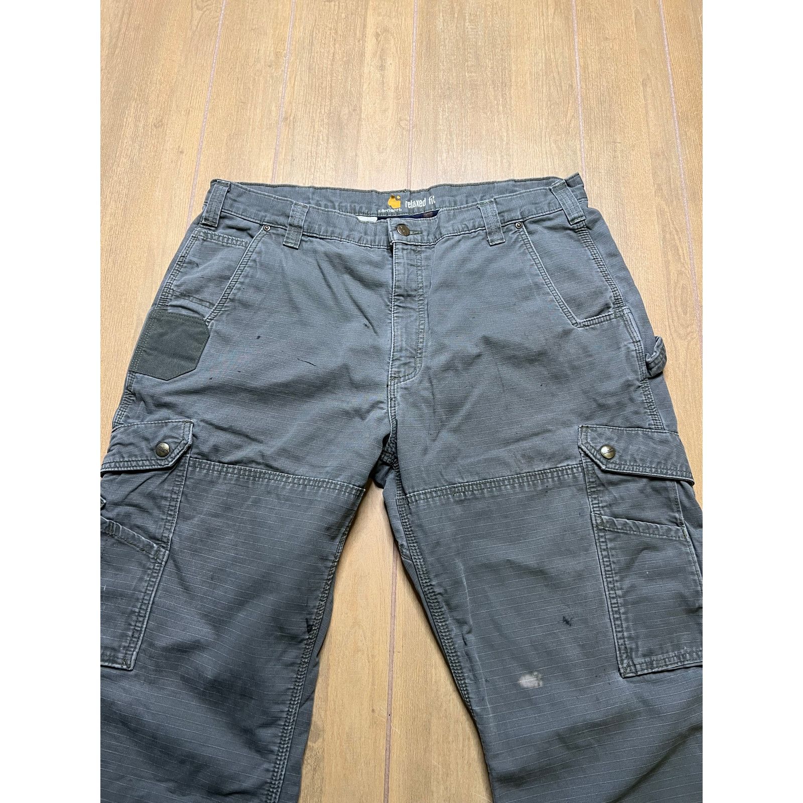 Carhartt Vintage Carhartt Cargo Double Knee flannel-lined Sz 38x30 Size US 40 / EU 56 - 3 Thumbnail