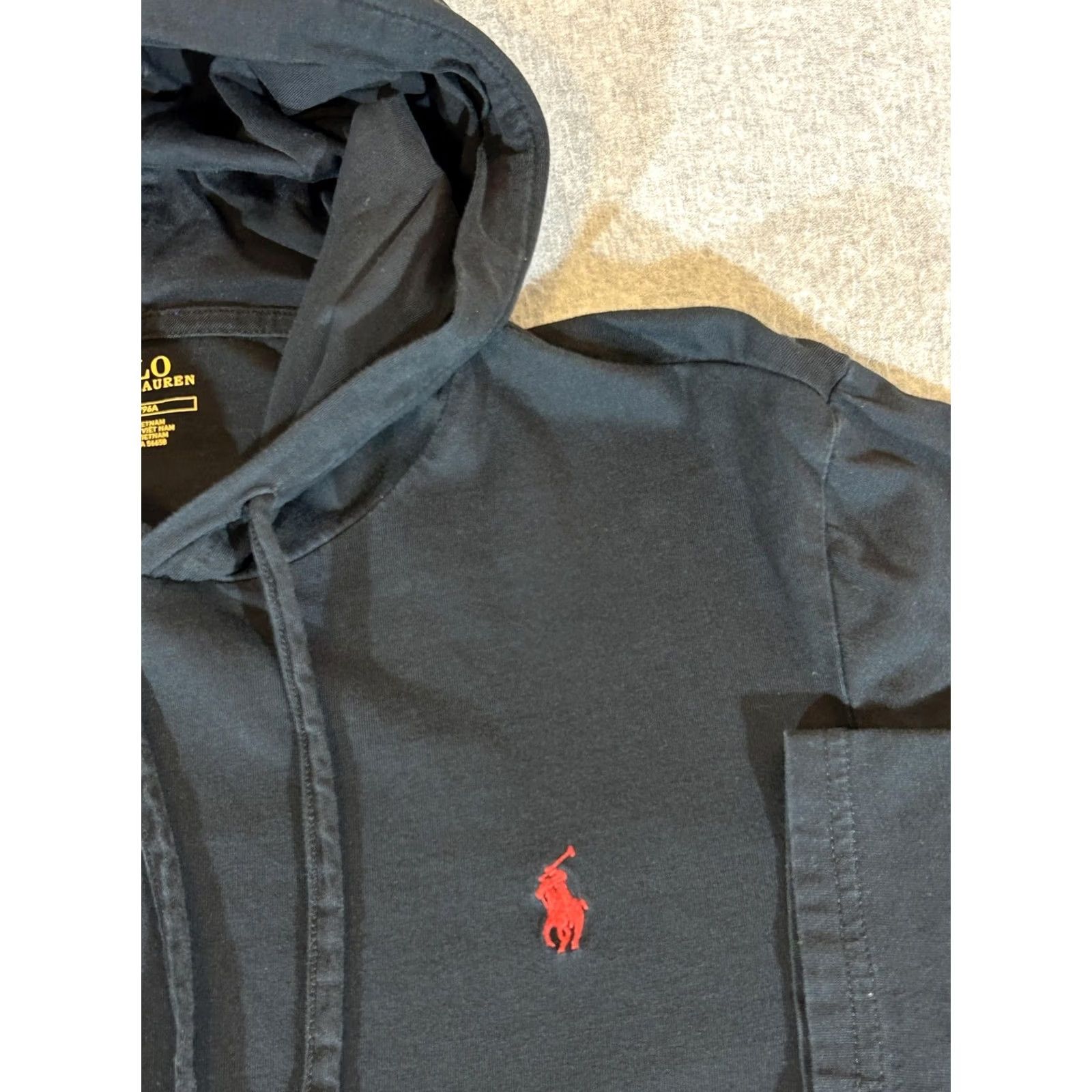 Polo Ralph Lauren Polo Ralph Lauren Hoodie Mens M Navy Jersey Knit Pullover Lightweight Shirt Size US M / EU 48-50 / 2 - 2 Thumbnail