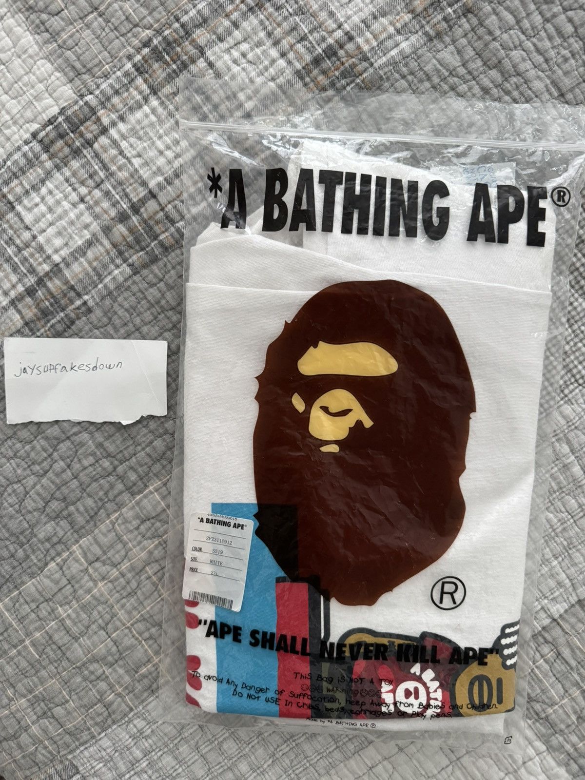 Bape A Bathing Ape BAPE Baby Milo x Lil Yachty Tee #2 Size US XXL / EU 58 / 5 - 12 Thumbnail