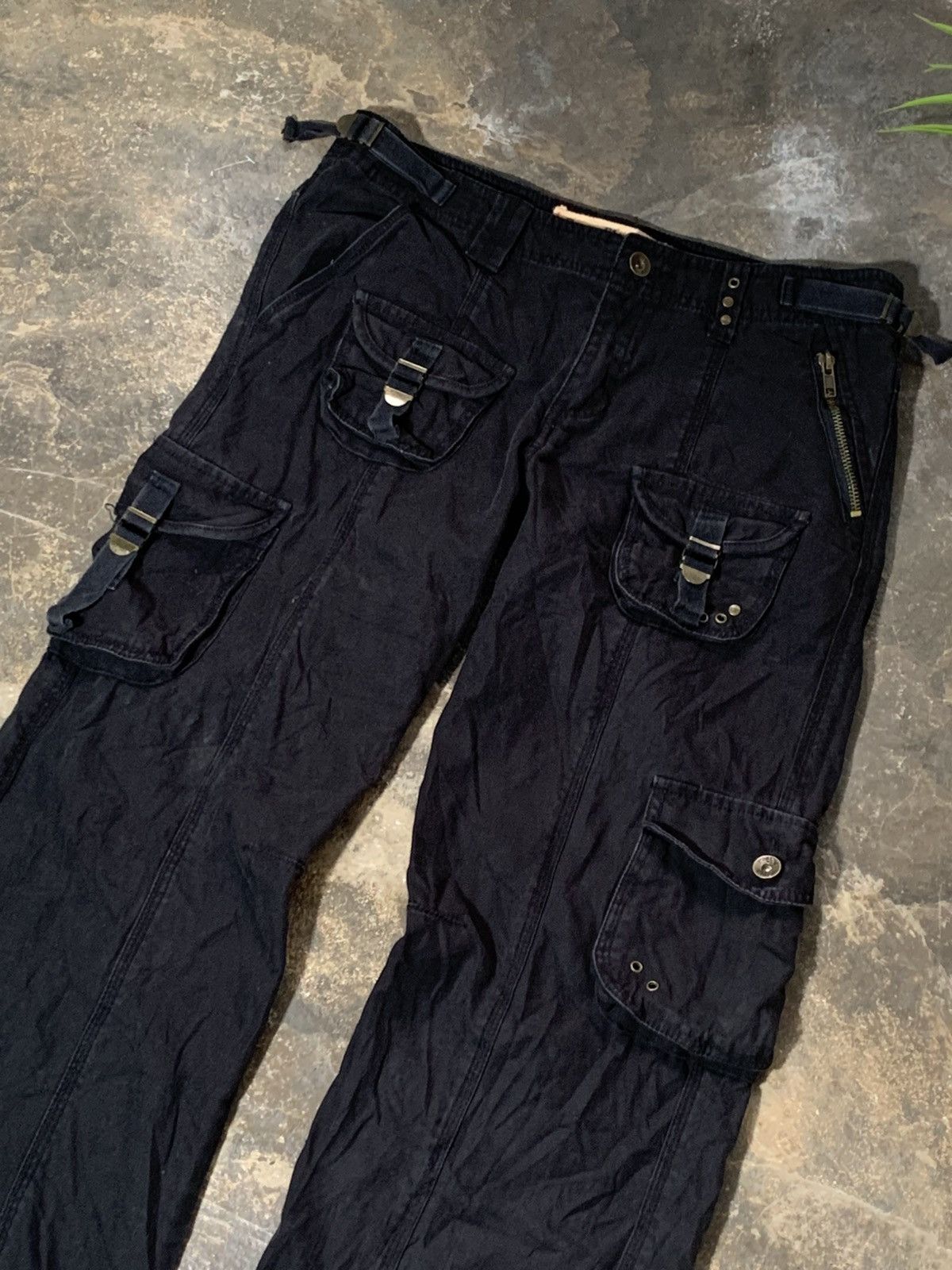 GOA Dom Play Multipocket Studded Pants Goa Inpsired Size US 30 / EU 46 - 3 Thumbnail