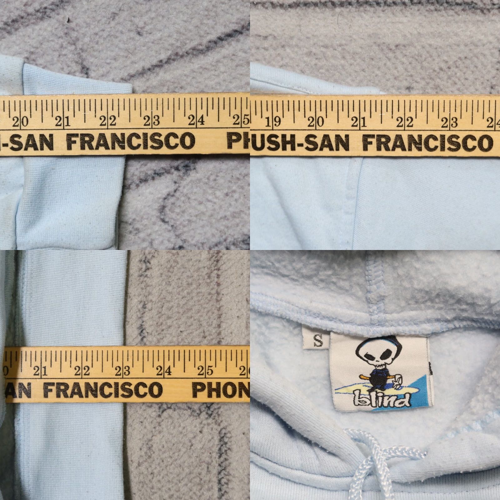 Blind Skateboards VINTAGE Blind Skateboards Hoodie Sweatshirt Shirt Men S Blue 90s Skate Size US S / EU 44-46 / 1 - 10 Thumbnail