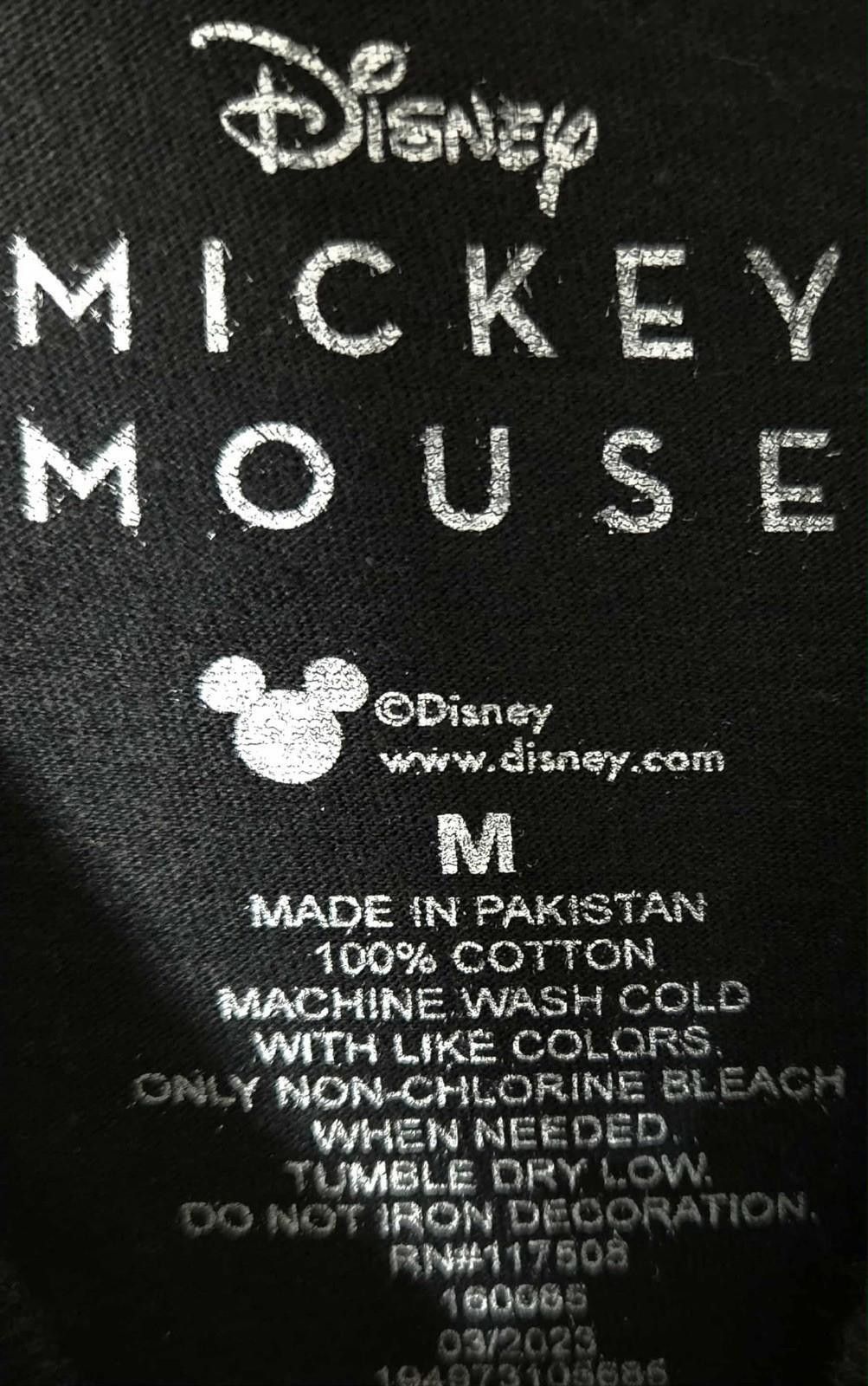 Other Disney Mickey Mouse Checkerboard Graphic Tee Black Shirt M#4 Size ONE SIZE - 4 Thumbnail