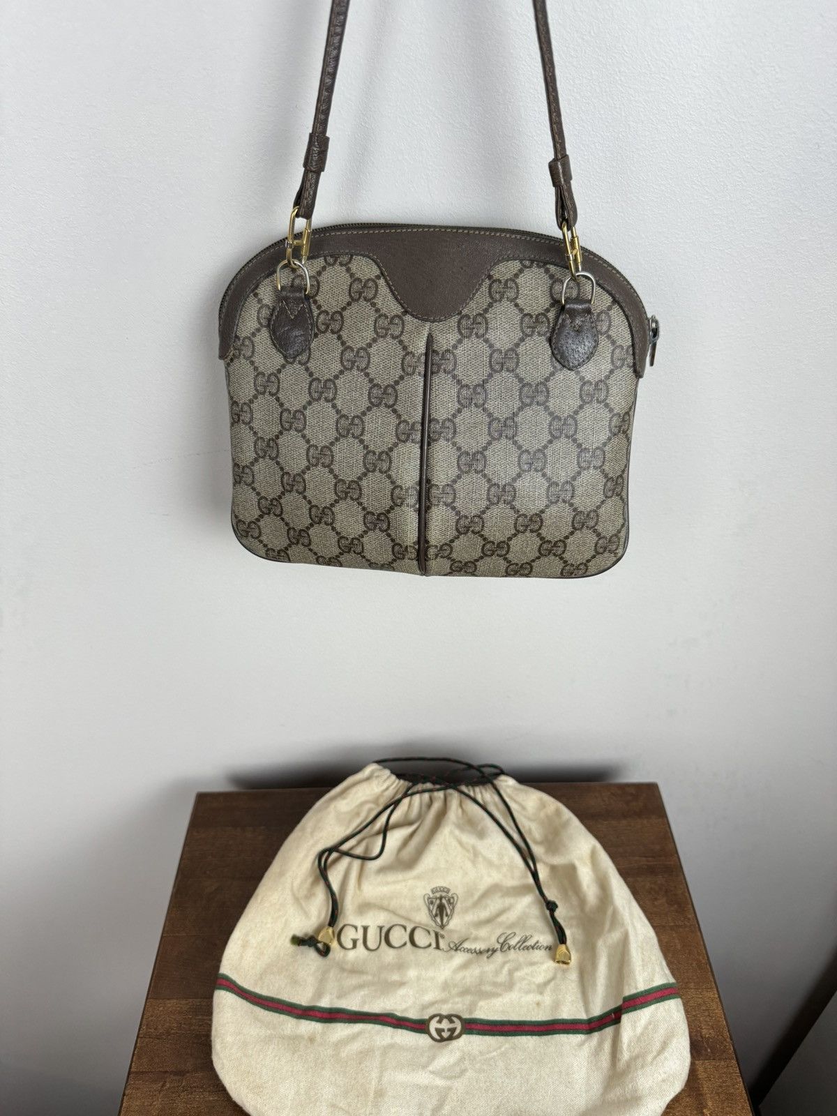 Gucci Vintage Gucci leather bag 90s original luxury rare item Size ONE SIZE - 3 Thumbnail