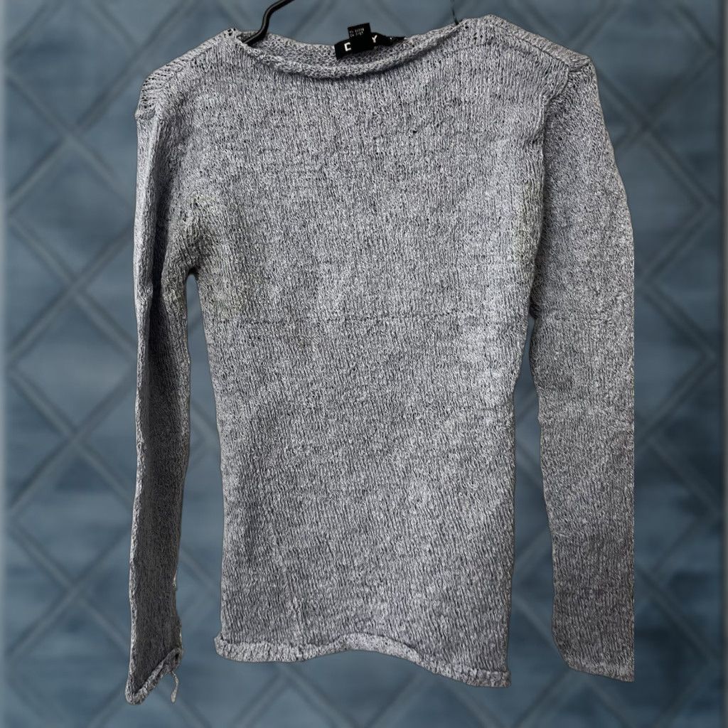 DKNY VINTAGE DKNY Sweater Women P/S Small Blue Nylon Blend Knit Pullover 90s Size S / US 4 / IT 40 - 1 Thumbnail