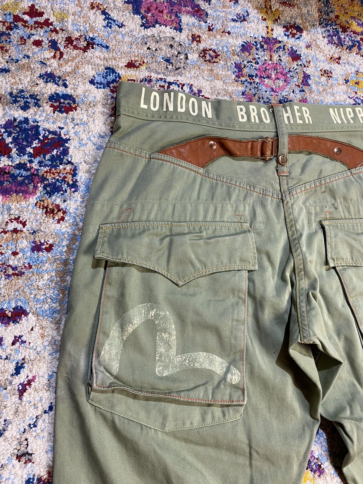 Evisu × Vintage Evisu Lot 9055 London Brother Nippon Fatigue Pants W36 Size US 36 / EU 52 - 11 Thumbnail