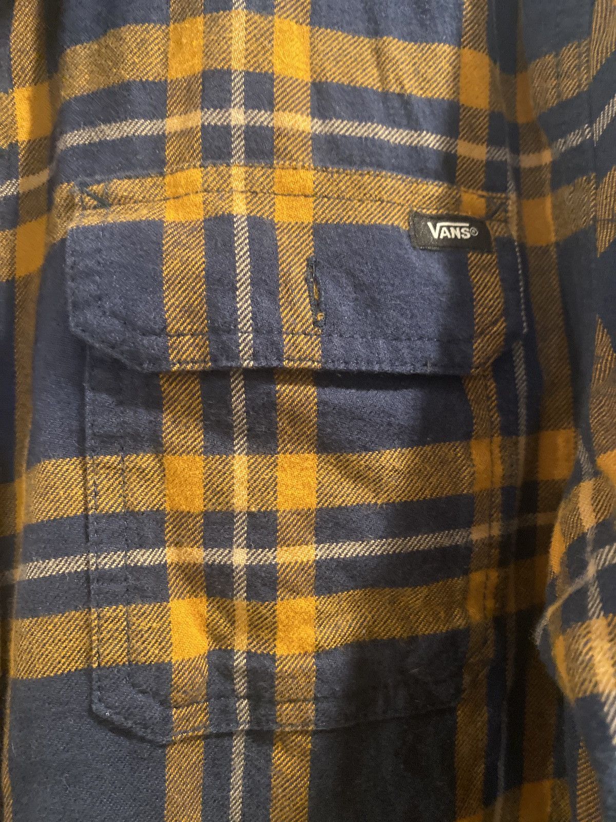 Vans Vans blue yellow plaid button up Size US L / EU 52-54 / 3 - 4 Thumbnail