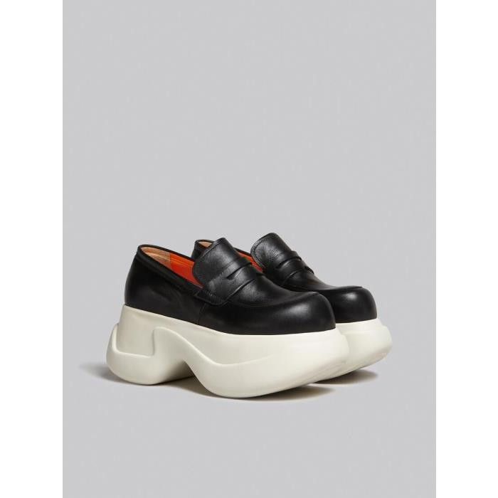Marni o1w1db10125 23 Chunky Moccasin in Black Size US 5 / IT 35 - 2 Thumbnail