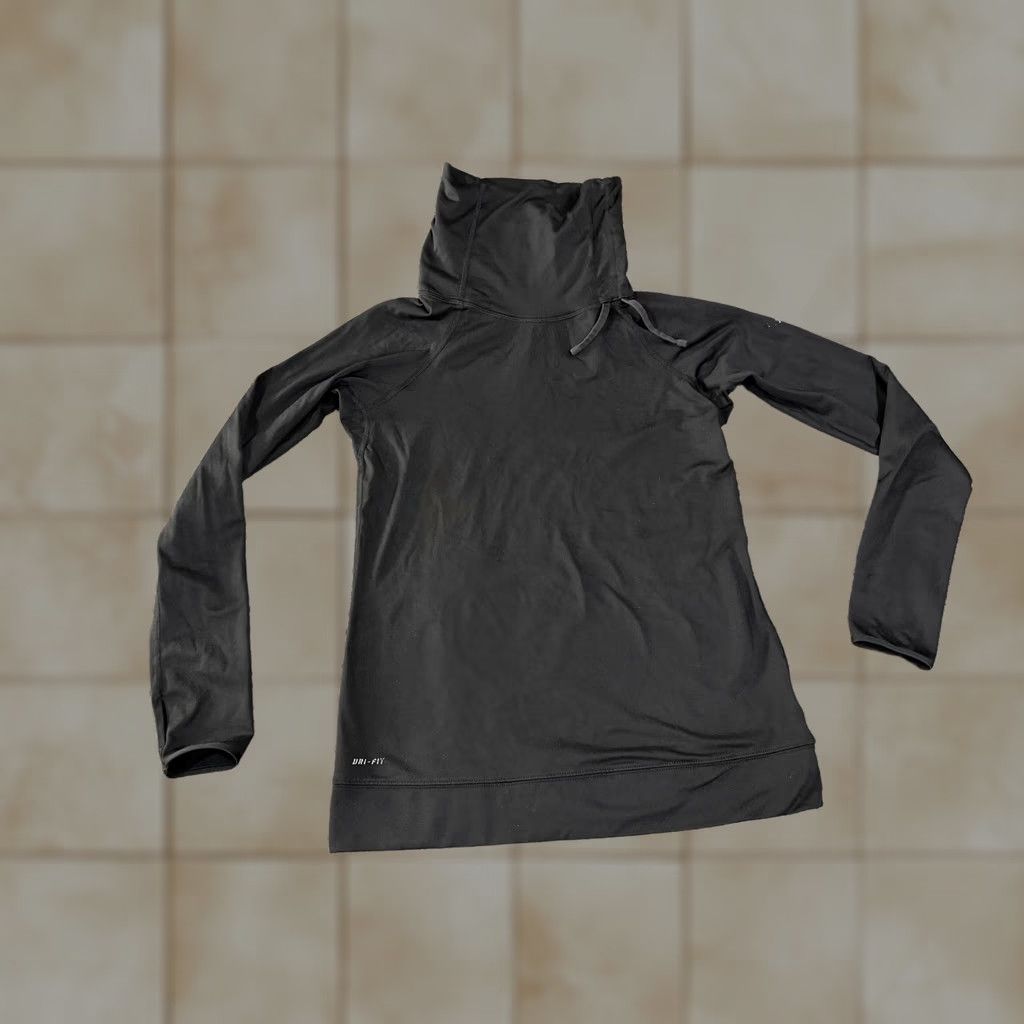 Nike Nike Pro Dri-FIT Shirt Womens L Black High Neck Long Sleeve Thermal Training Winter Gym Running Size L / US 10 / IT 46 - 1 Thumbnail