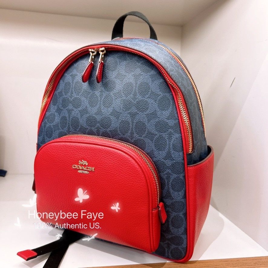 Coach Court Backpack In Signature Canvas CZ176 Size ONE SIZE - 2 Thumbnail