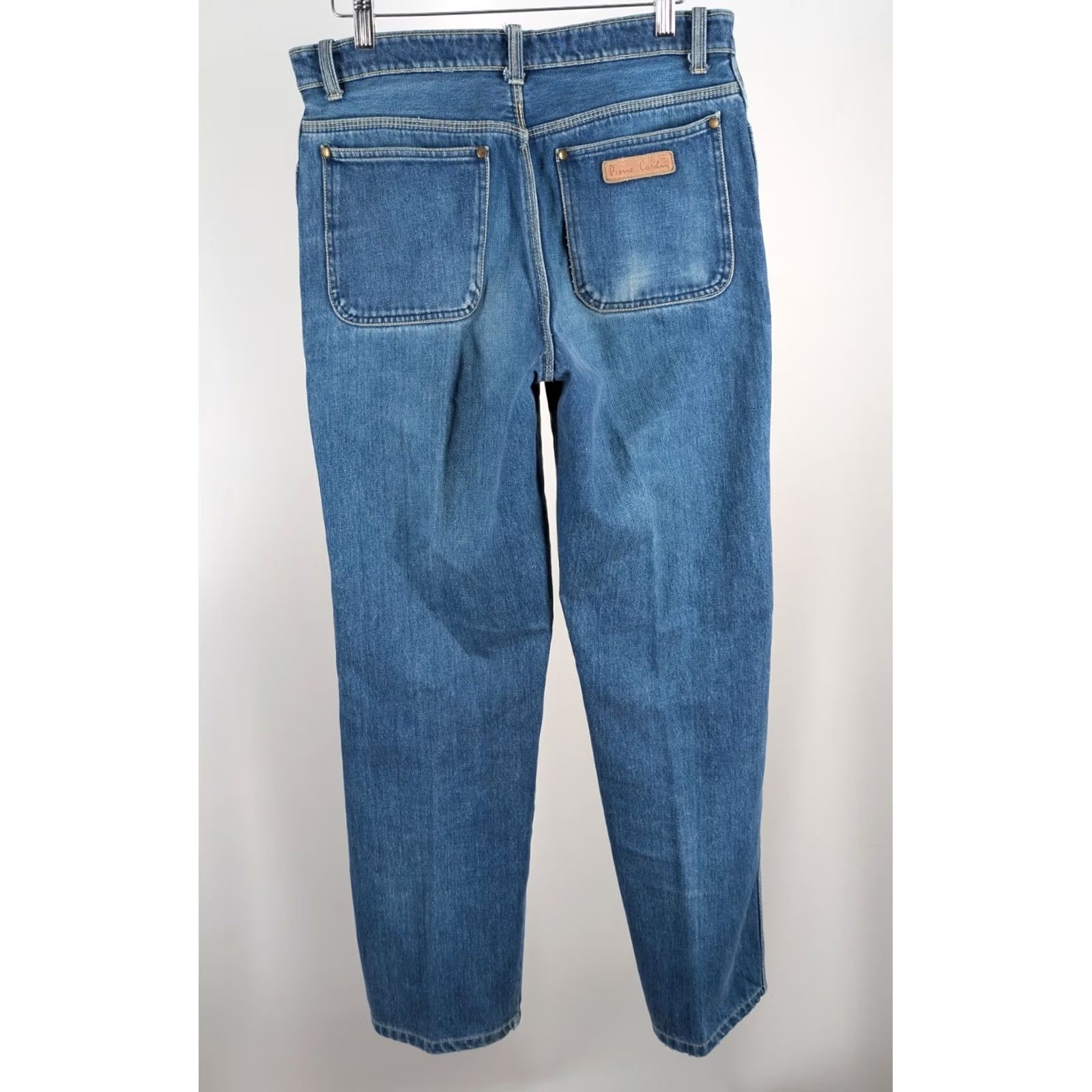 Pierre Cardin VINTAGE Pierre Cardin Denim Jeans 30" Indigo Archival 70s 80s Spiral Logo Fade Straight Leg Mens Size US 30 / EU 46 - 3 Thumbnail