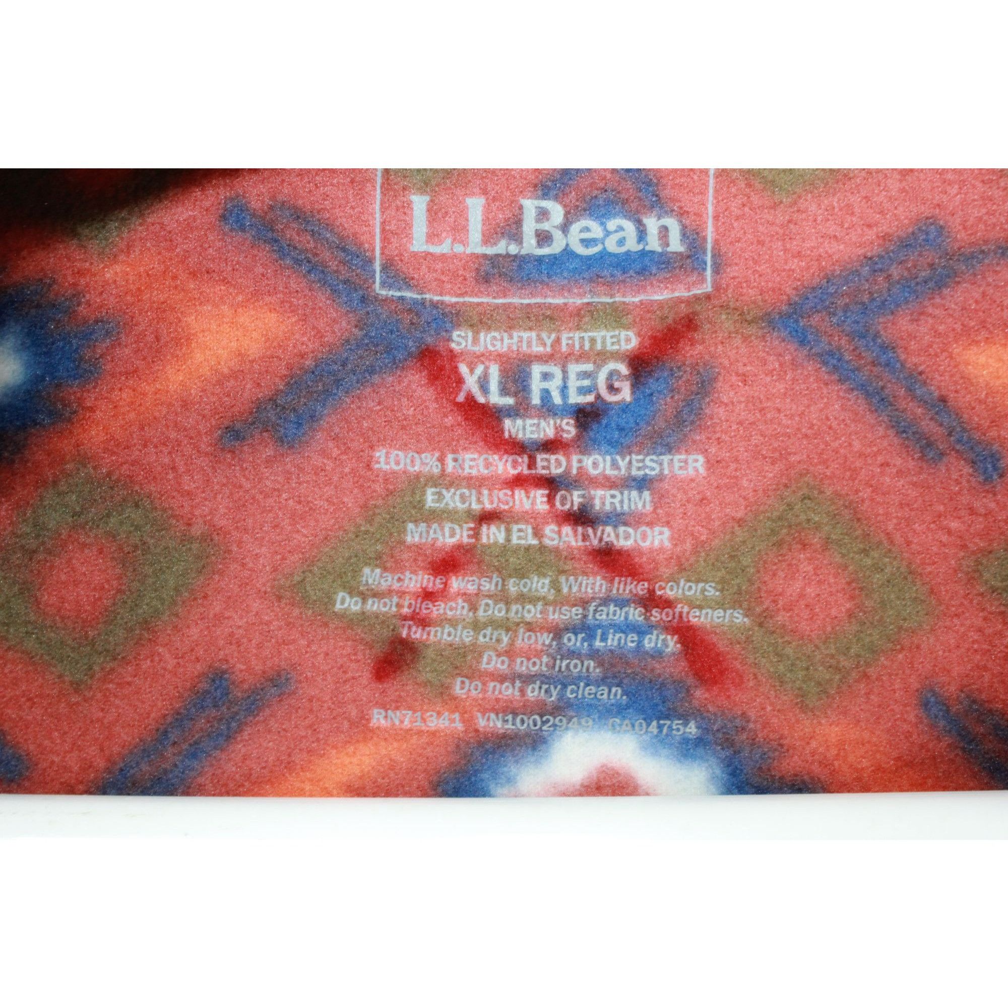 L.L. Bean LL Bean Men's Trail Fleece Half Zip Hooded Colorblock XL Size US XL / EU 56 / 4 - 8 Thumbnail