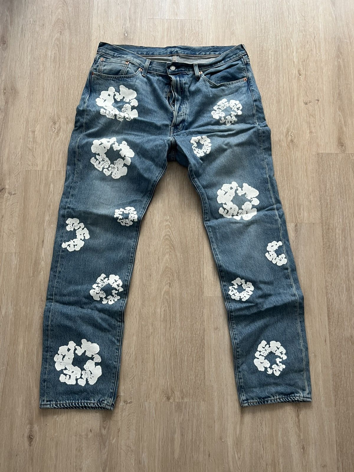 DENIM TEARS Light wash denim tears jeans Size US 38 / EU 54 - 1 Thumbnail