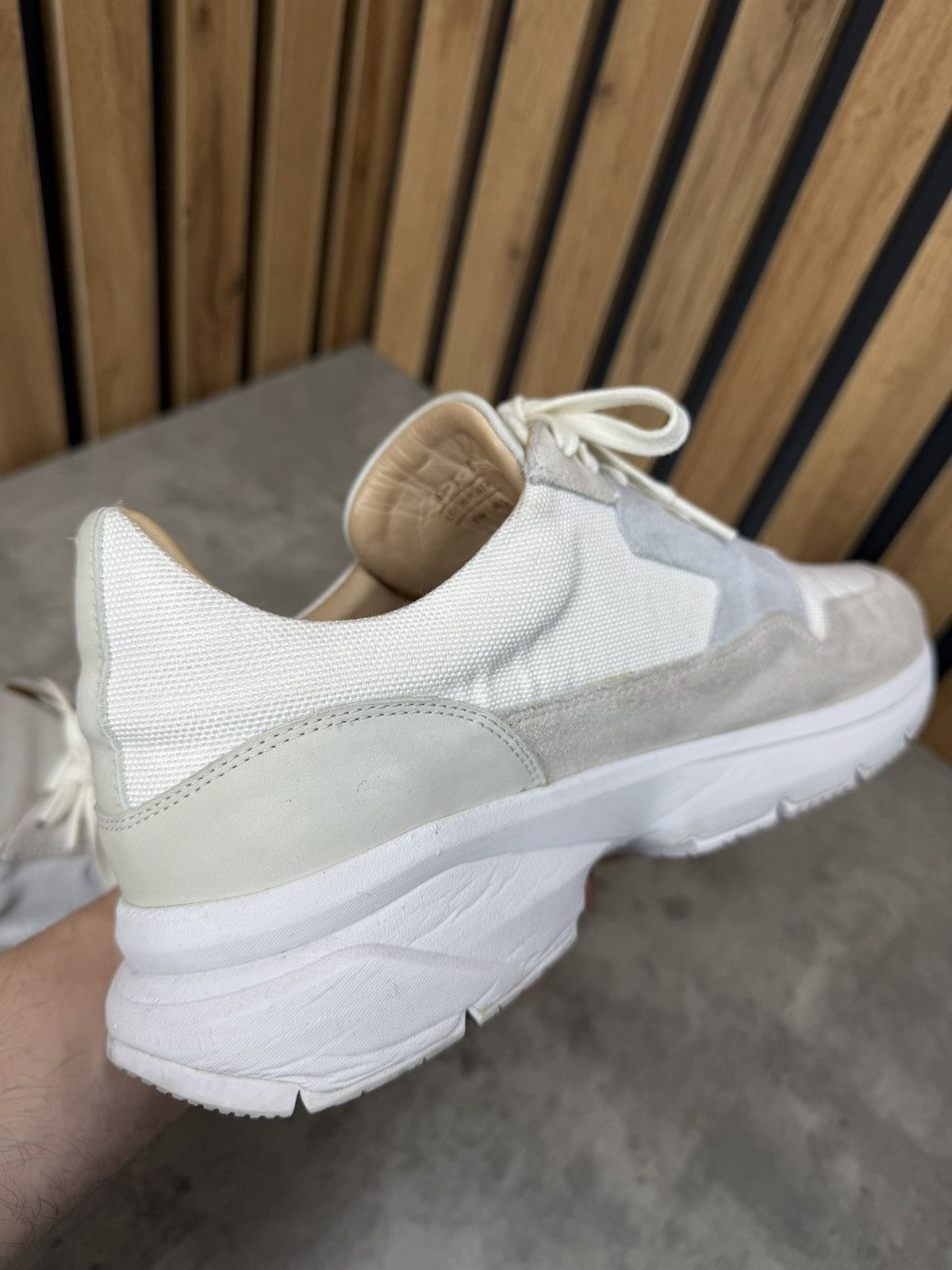 Suitsupply Suitsupply White Suede & Textile Sneakers Men’s Size 43 Size US 10 / EU 43 - 12 Thumbnail