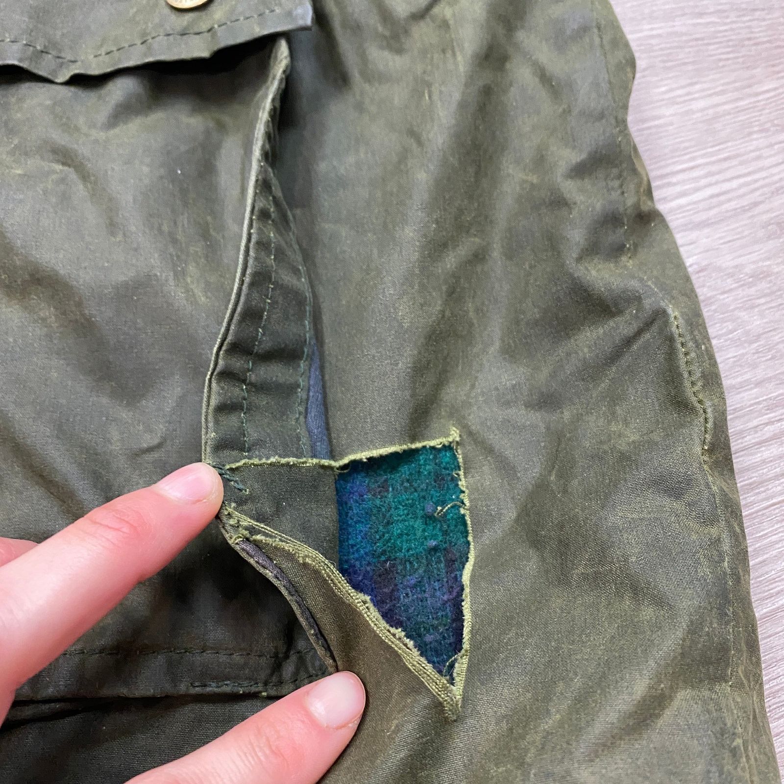 R.M. Williams × Vintage Vintage RM Williams Wax Oilskin Wool Lined Jacket Men's M Size US M / EU 48-50 / 2 - 11 Thumbnail