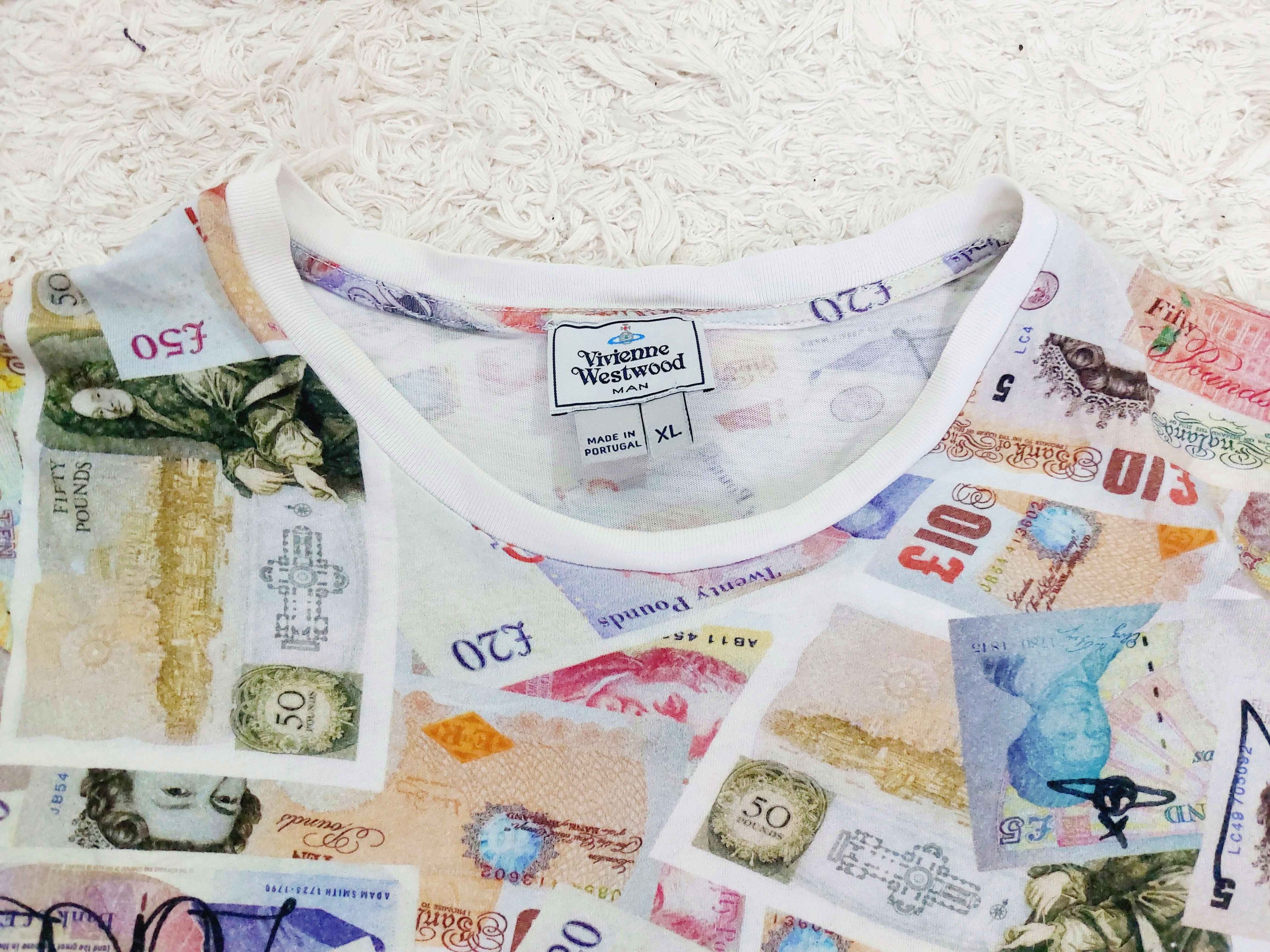 Vivienne Westwood Vivienne Westwood English Pounds Banknote Money T-Shirt Size US XL / EU 56 / 4 - 9 Thumbnail