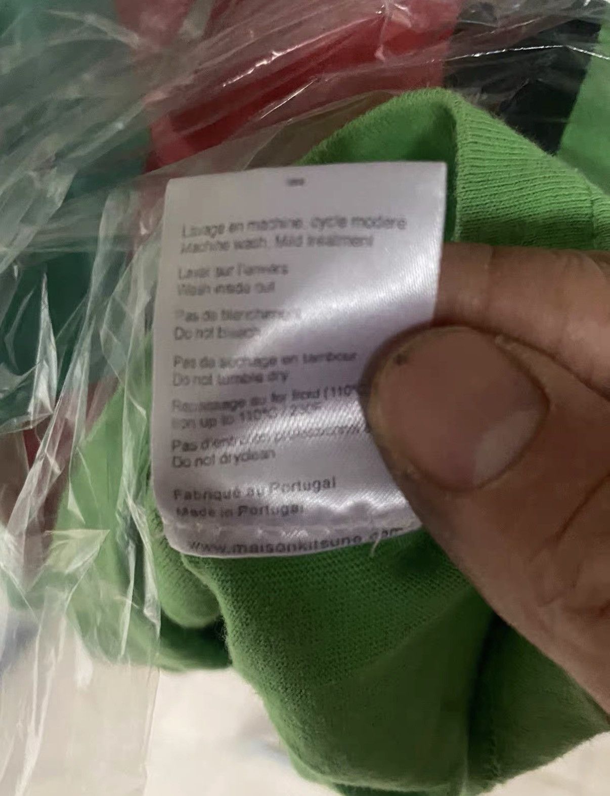 Maison Kitsune Maison Kitsuné Fluorescent Green T-shirt J35 Size US M / EU 48-50 / 2 - 6 Thumbnail