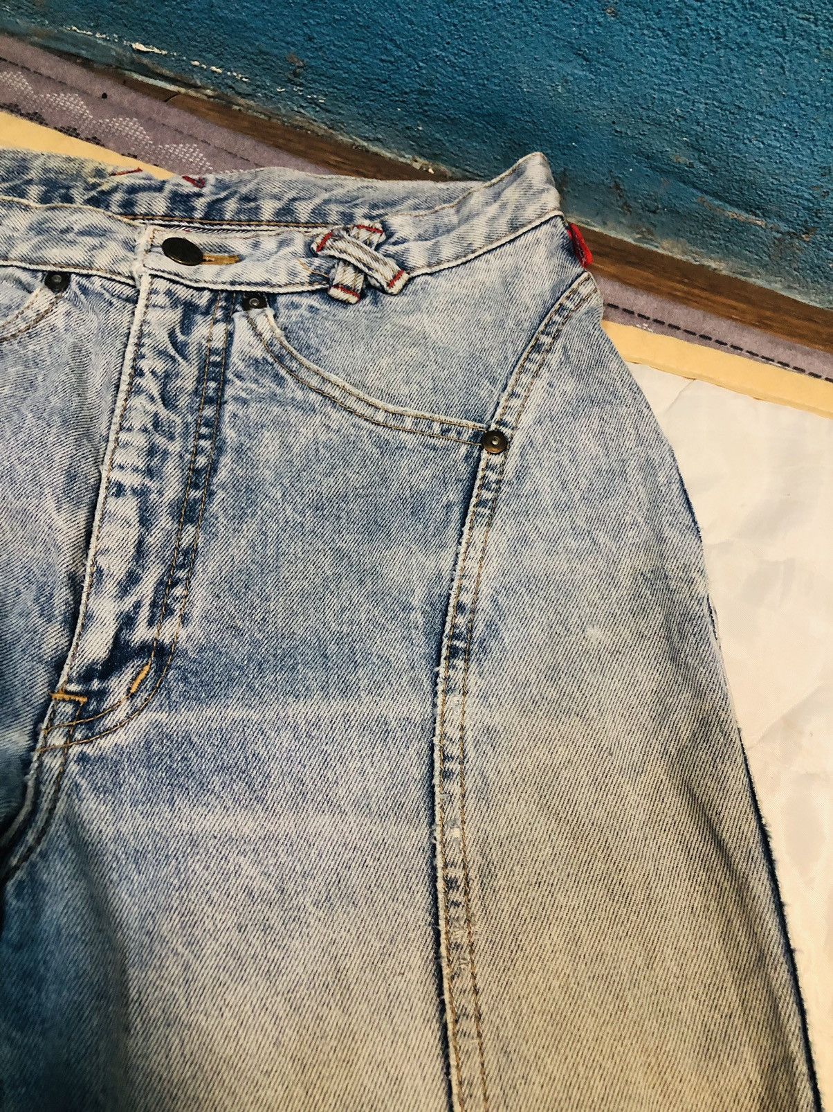 Japanese Brand Open 203-CX Original Jeans (10) Size US 27 - 6 Thumbnail