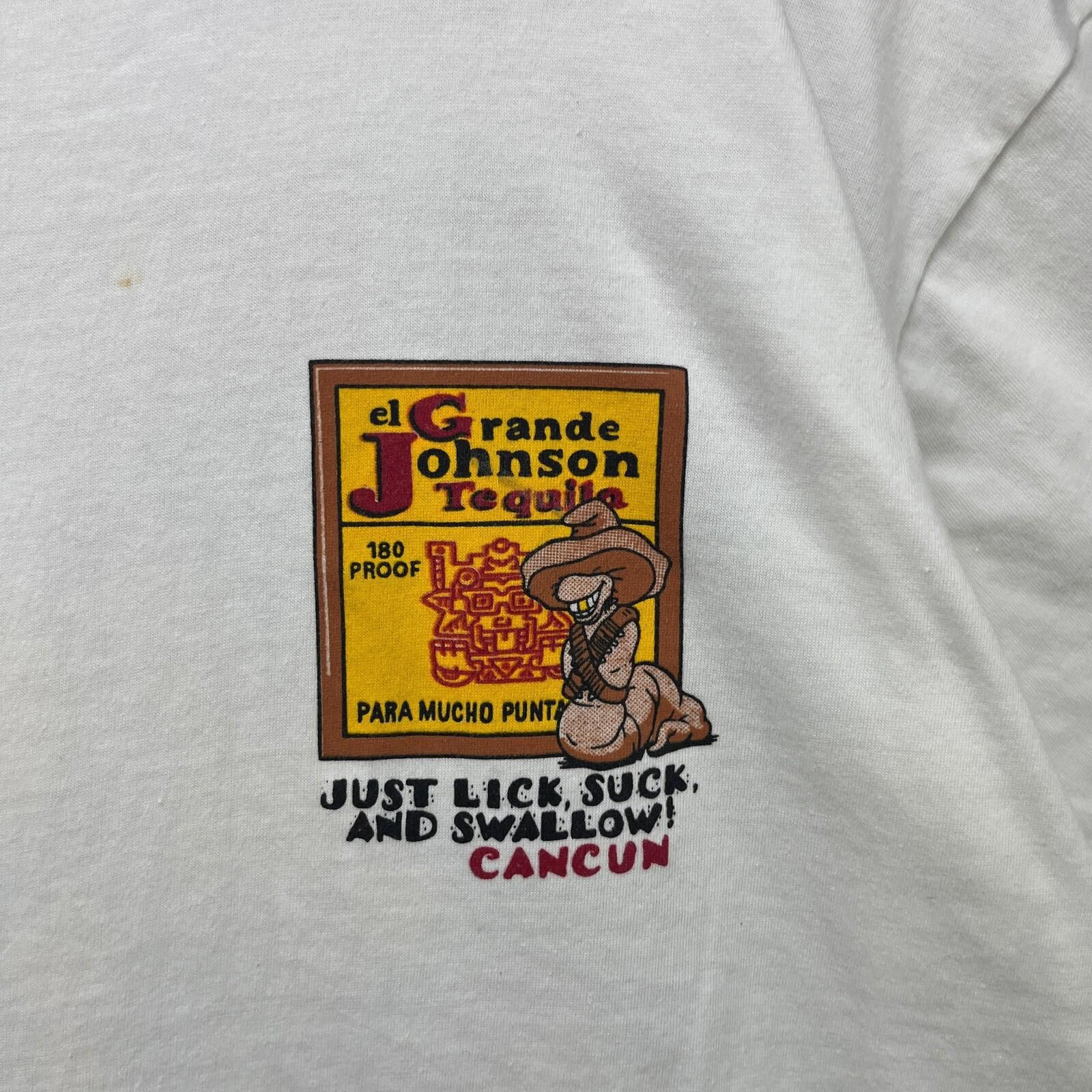 Vintage Vintage 90s El Grande Johnson Mexico Tequila T-shirt Large Size US L / EU 52-54 / 3 - 8 Thumbnail
