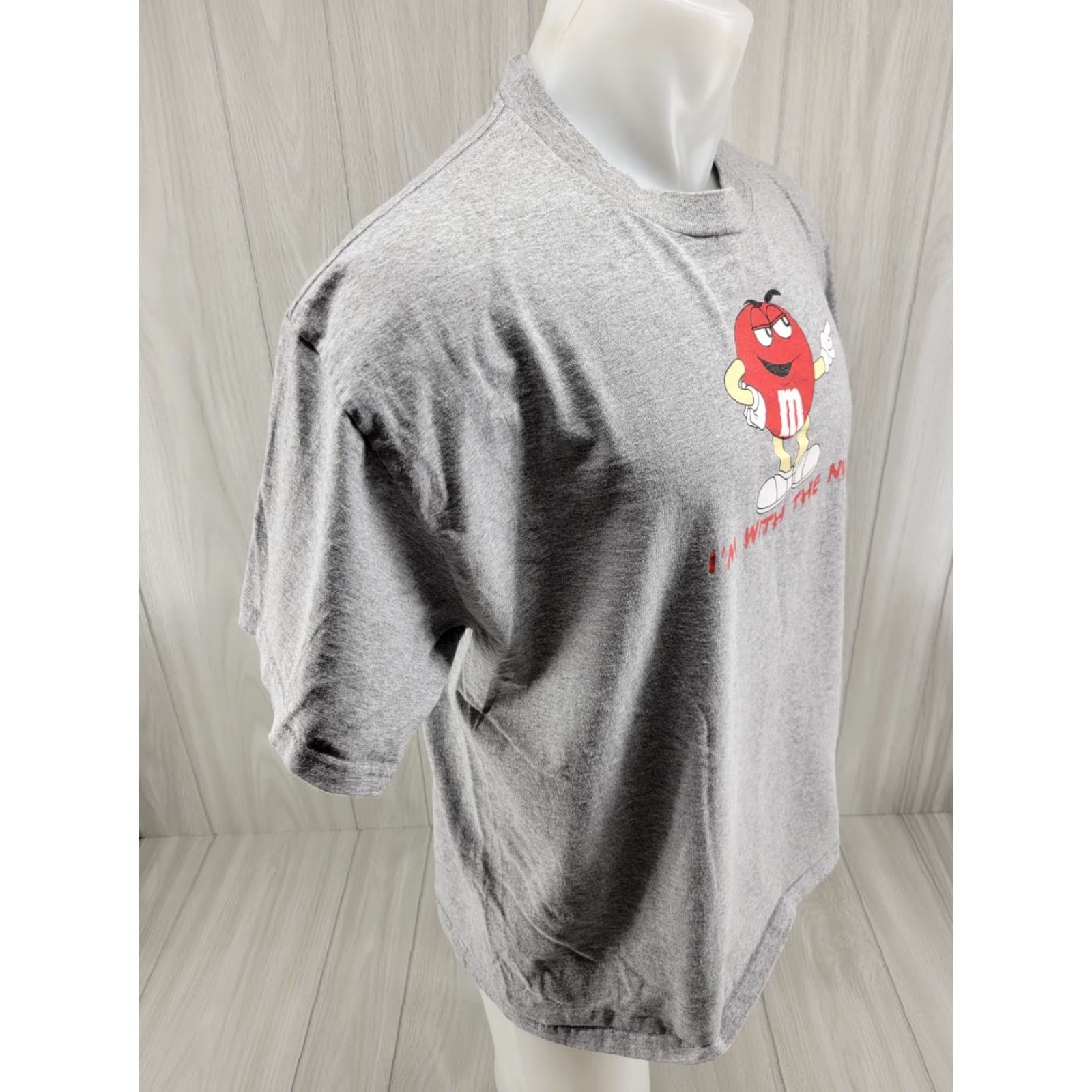 Vintage VINTAGE M&M'S Shirt Mens XL Gray Short Sleeve Shirt Size US XL / EU 56 / 4 - 6 Thumbnail