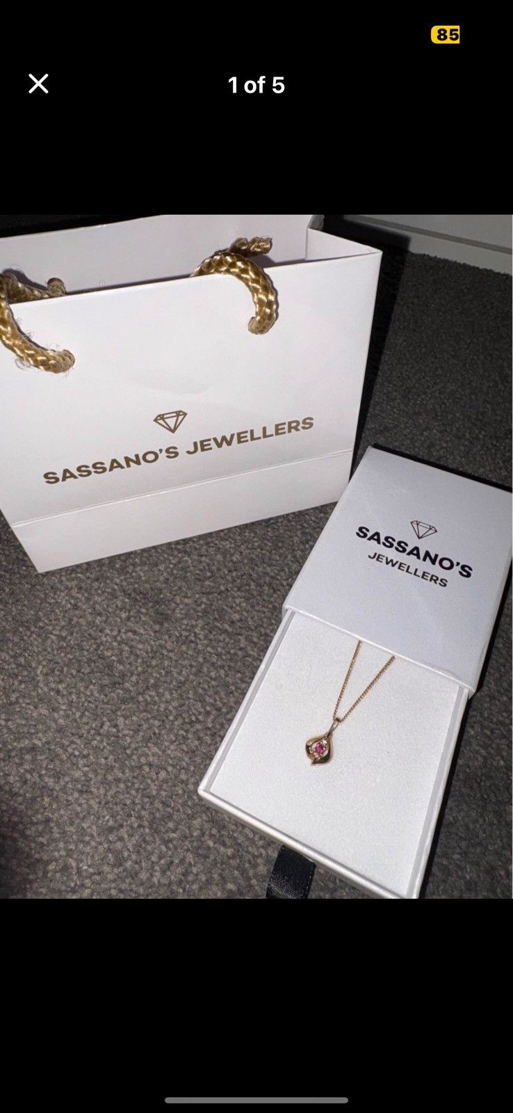 Other 9c Gold necklace with ruby Size ONE SIZE - 1 Thumbnail