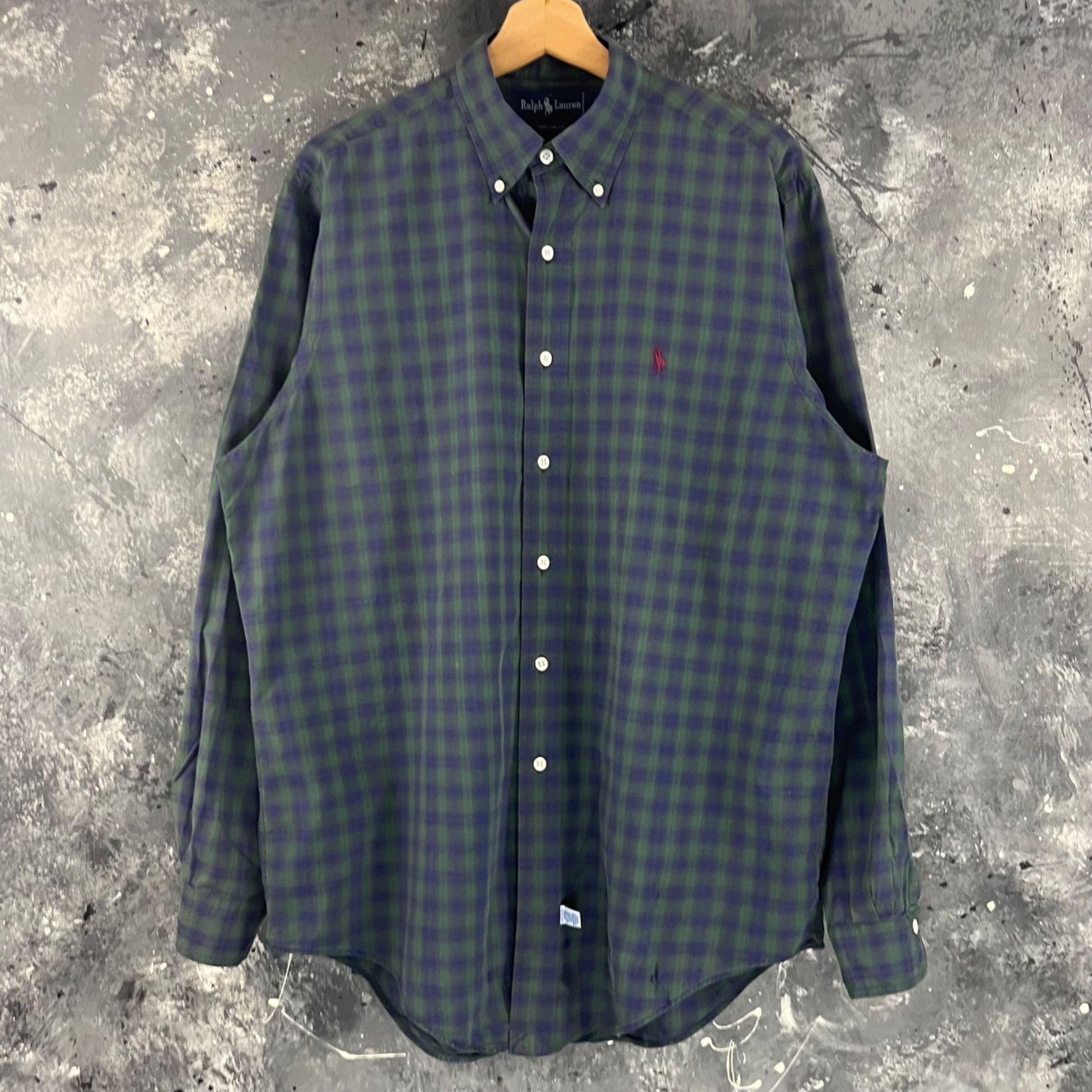 Polo Ralph Lauren × Vintage Vintage 90’s Polo button shirt Size US L / EU 52-54 / 3 - 1 Thumbnail