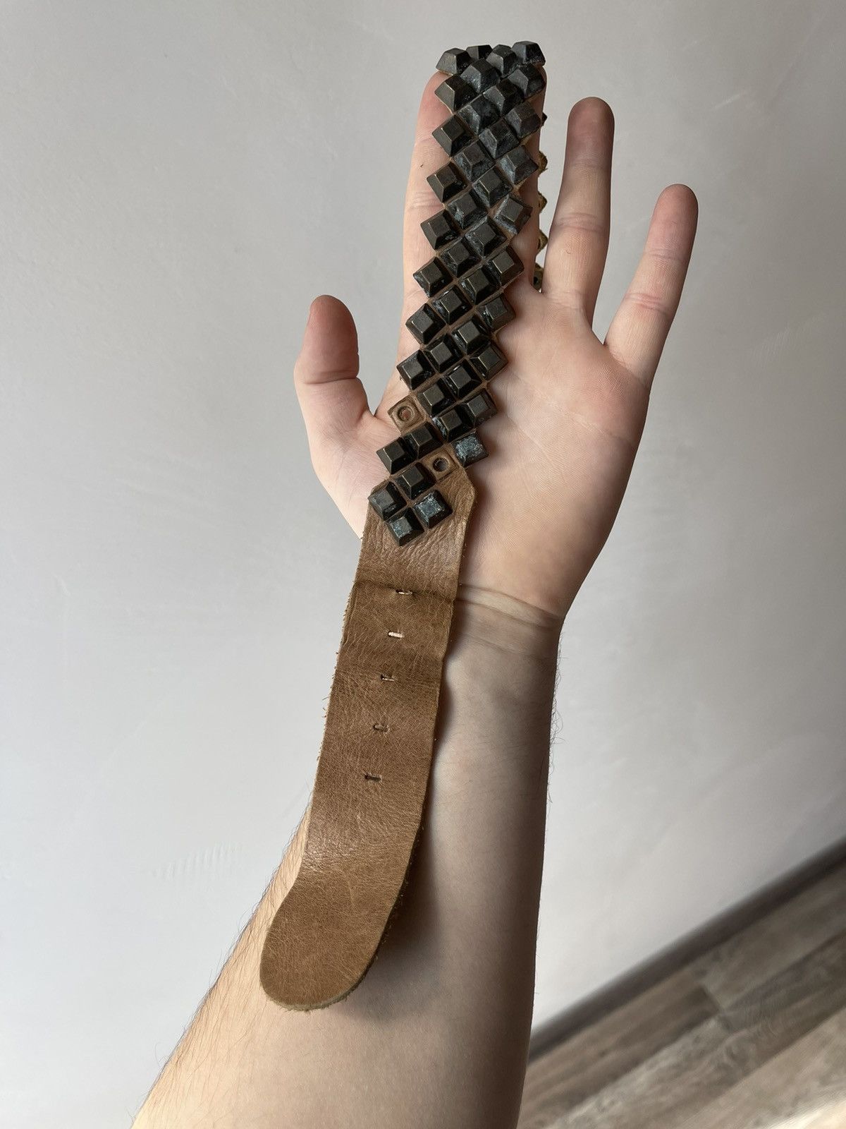 Marithe + Francois Girbaud Marithe Francois Girbaud Archive Mega Studded Leather Belt Size ONE SIZE - 5 Thumbnail