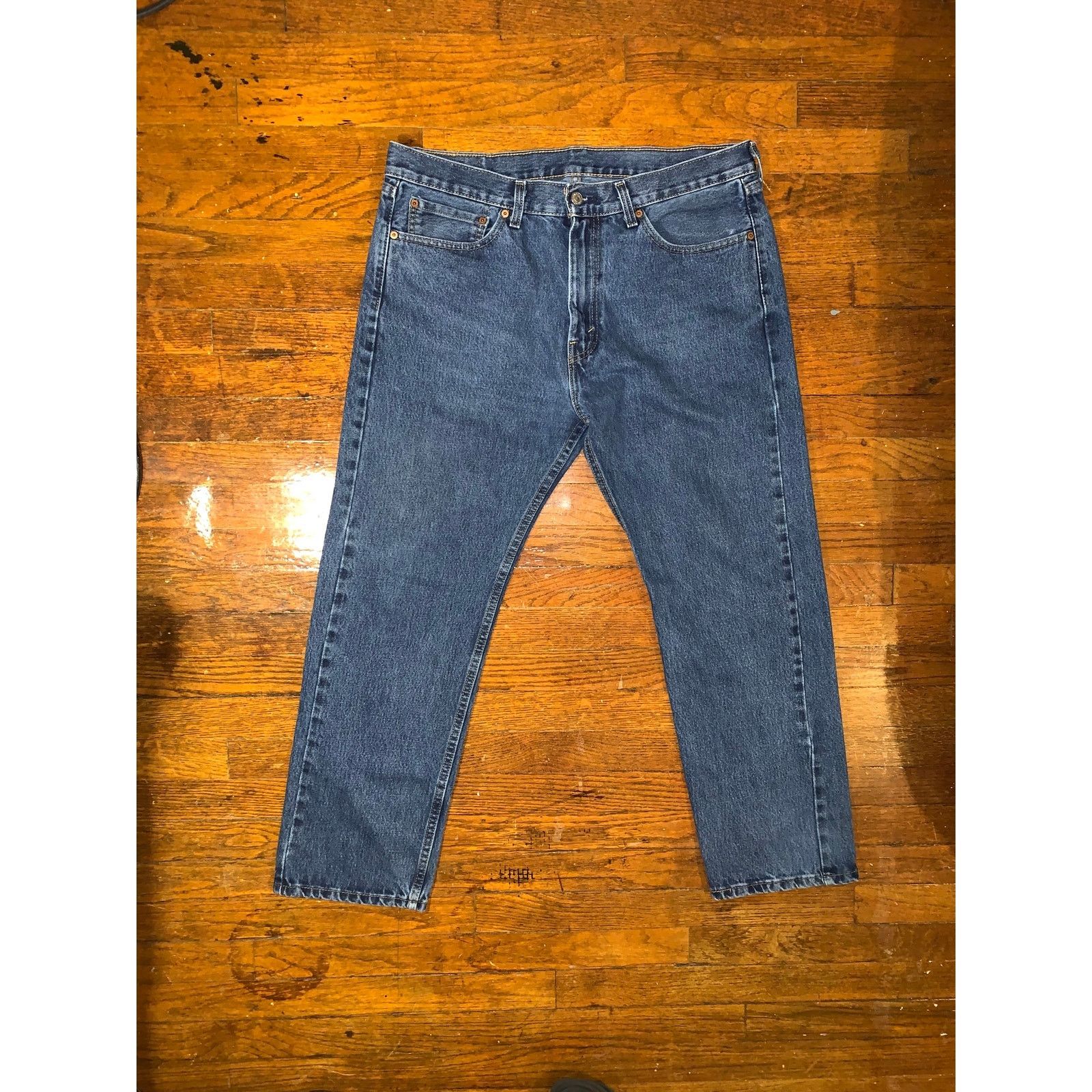 Levi's Levi’s 505 Straight Leg Jeans Mens 36x30 Small e Red Tab Size US 36 / EU 52 - 1 Thumbnail