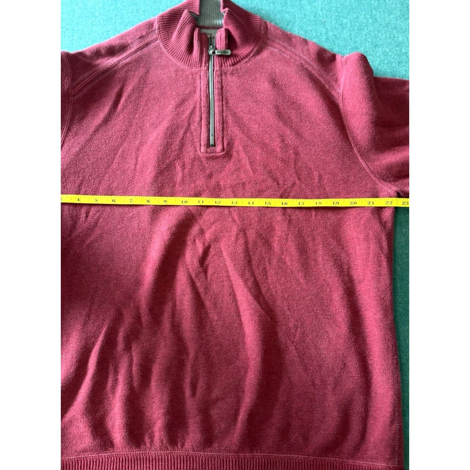 Tommy Bahama Tommy Bahama Reversible Hoodie Pullover 1/4 Zip Maroon Gray Large Men’s L Red Cotton Logo Shirt Size US L / EU 52-54 / 3 - 4 Thumbnail