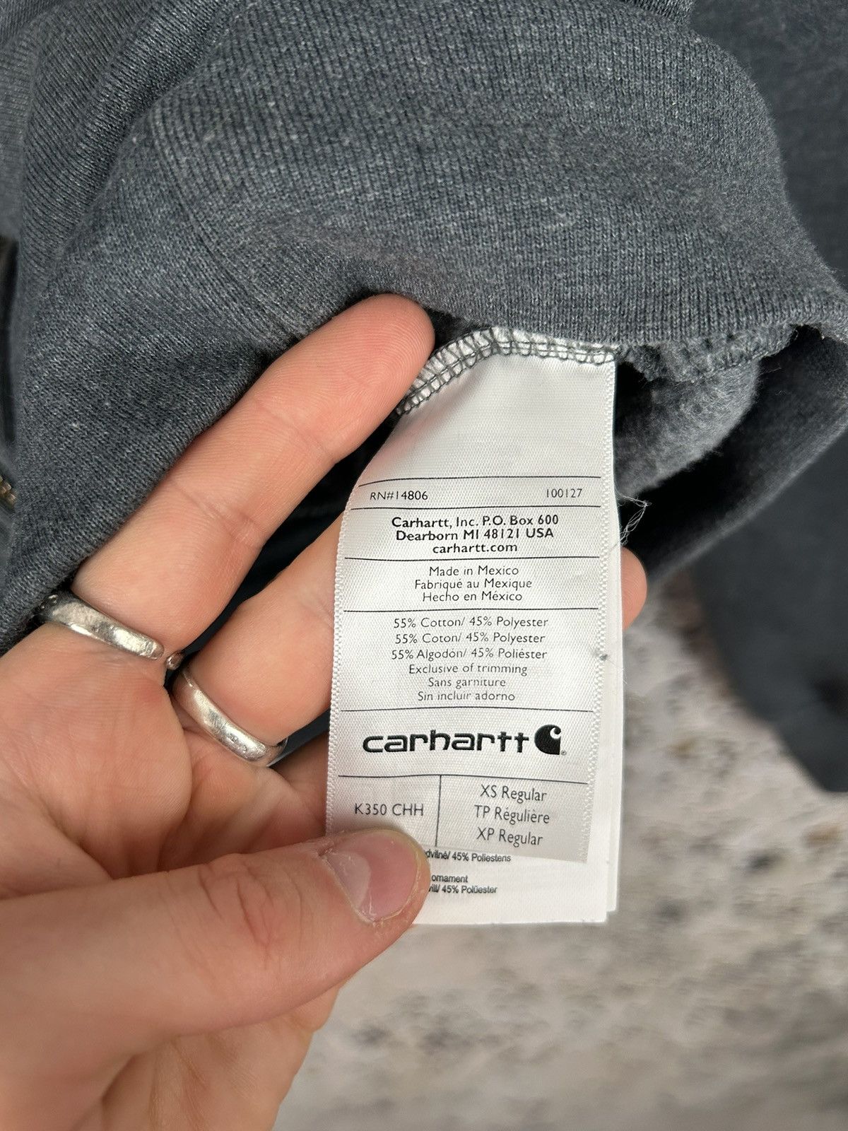 Carhartt Vintage Carhartt Zip Sweatshirt Streetwear Skate Size US XS / EU 42 / 0 - 5 Thumbnail