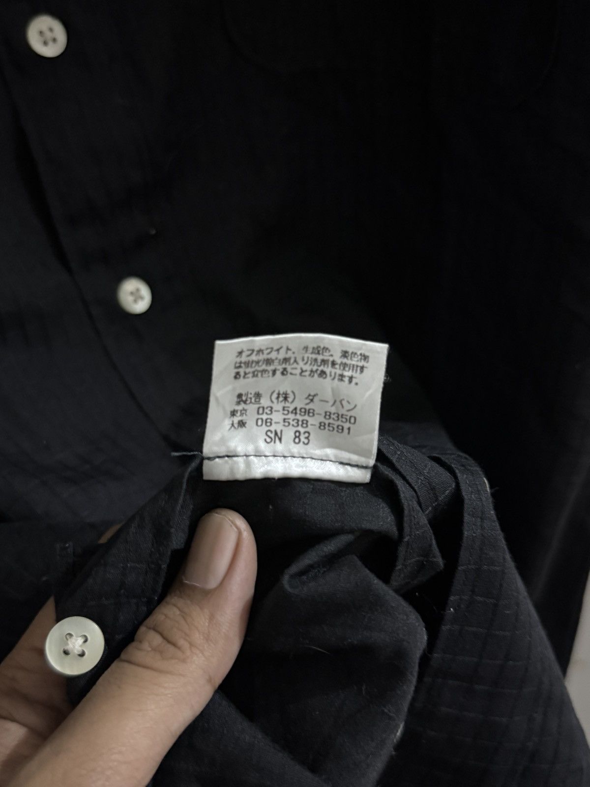 Yohji Yamamoto Vintage Yohji Yamamoto Durban A.A.R Black Shirt Size US M / EU 48-50 / 2 - 5 Thumbnail