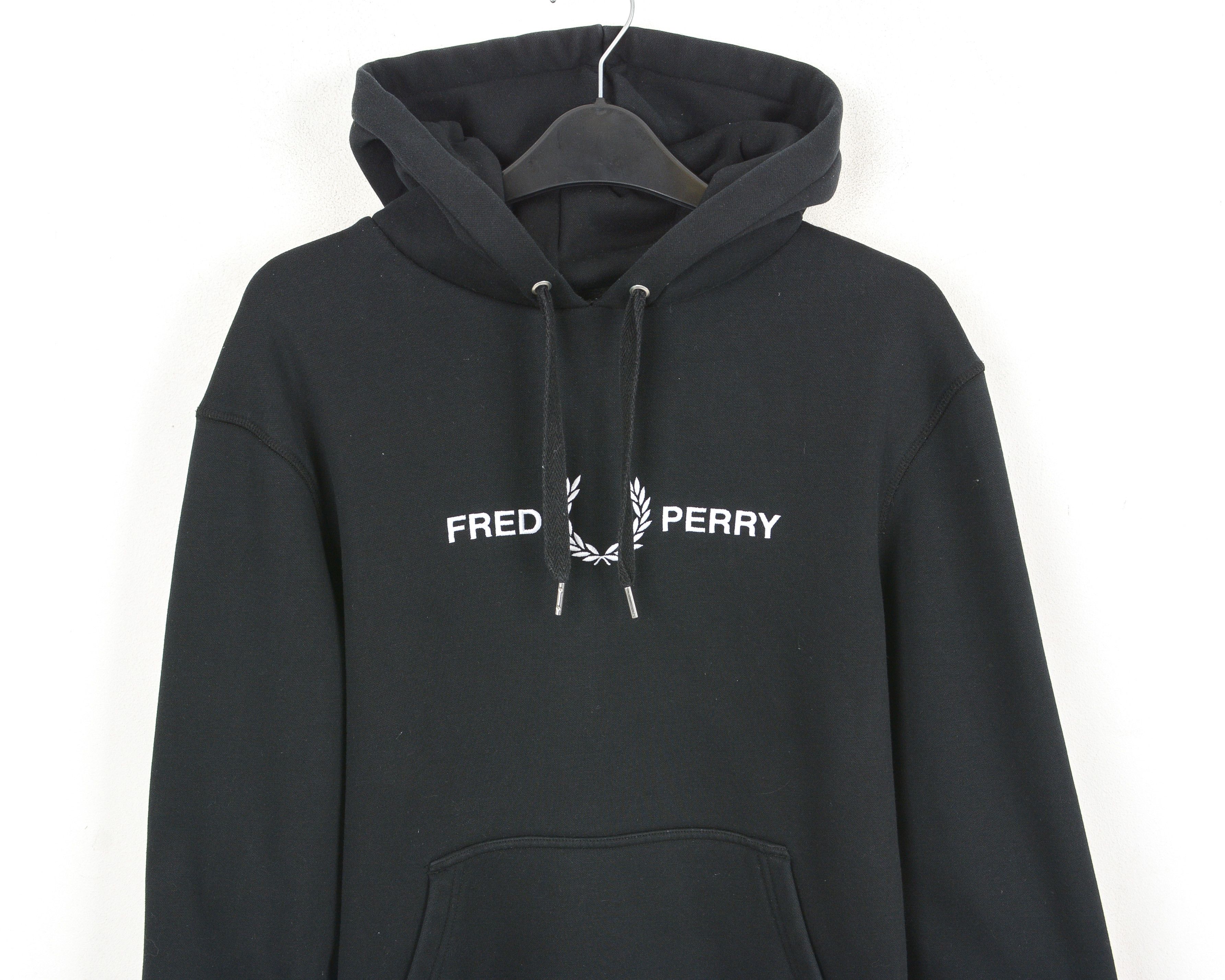 Fred Perry S Hoodie Men's, Long sleeve sport sweatshirt jumper pullover Size US S / EU 44-46 / 1 - 2 Thumbnail
