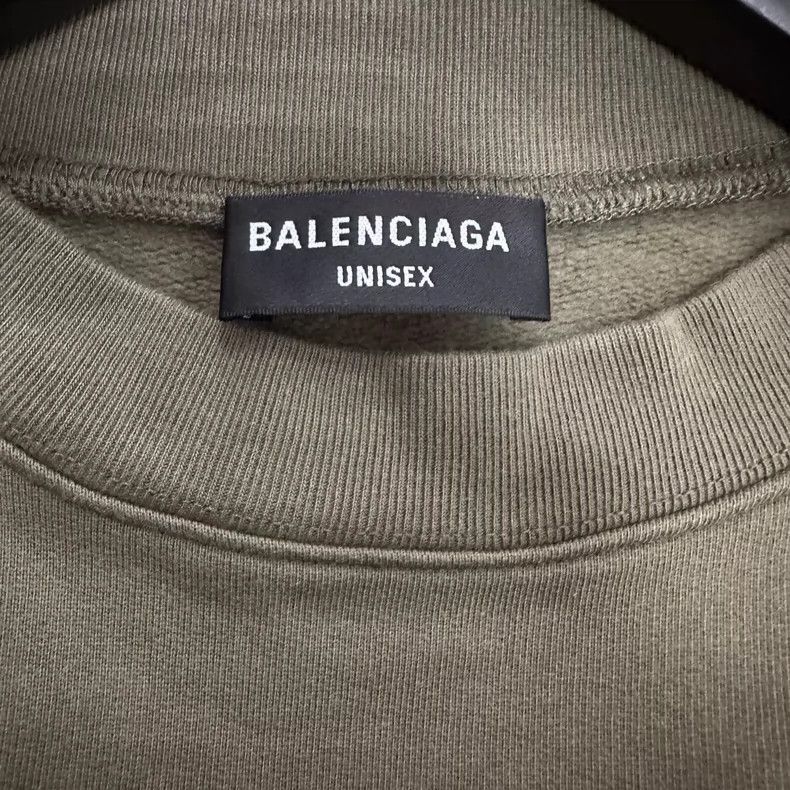 Balenciaga Balenciaga FW22 Strikethrough logo printed crewneck pullove Size US S / EU 44-46 / 1 - 7 Thumbnail