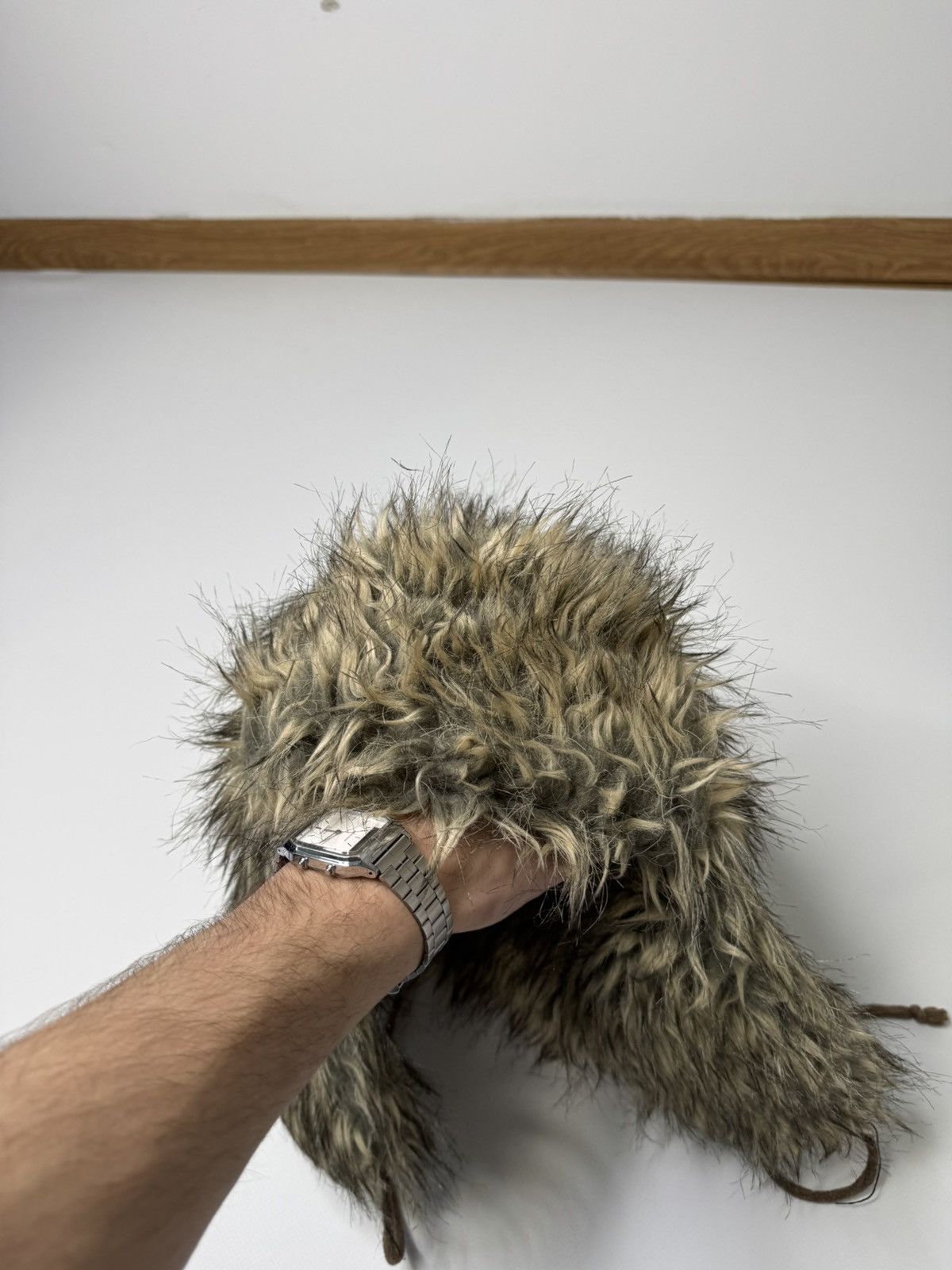 Vintage Vintage avant garde fur ushanka hat if6was9 lgb drip sk8 y2k Size ONE SIZE - 2 Thumbnail
