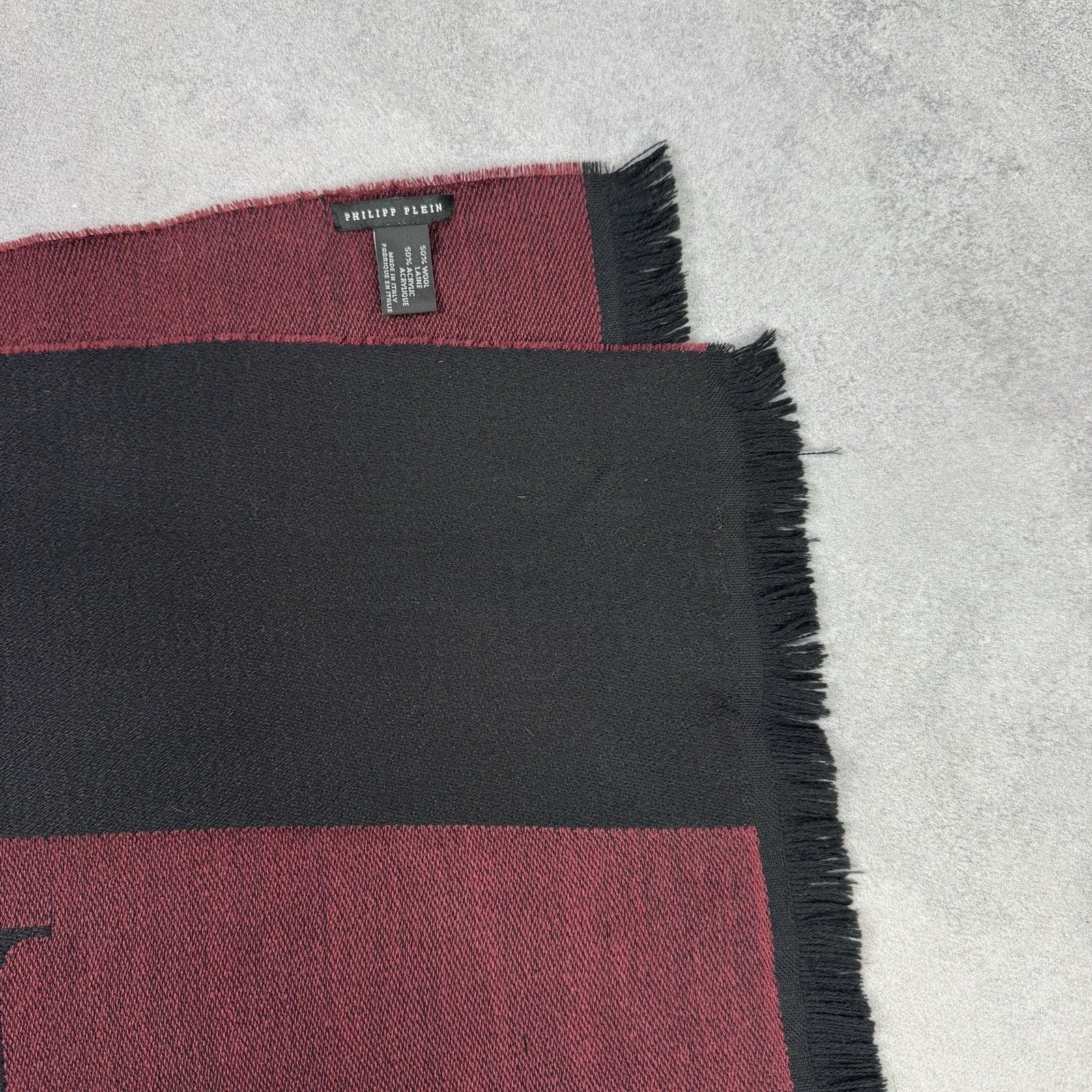 Philipp Plein Philipp Plein Men Scarf Big Logo Size ONE SIZE - 4 Thumbnail