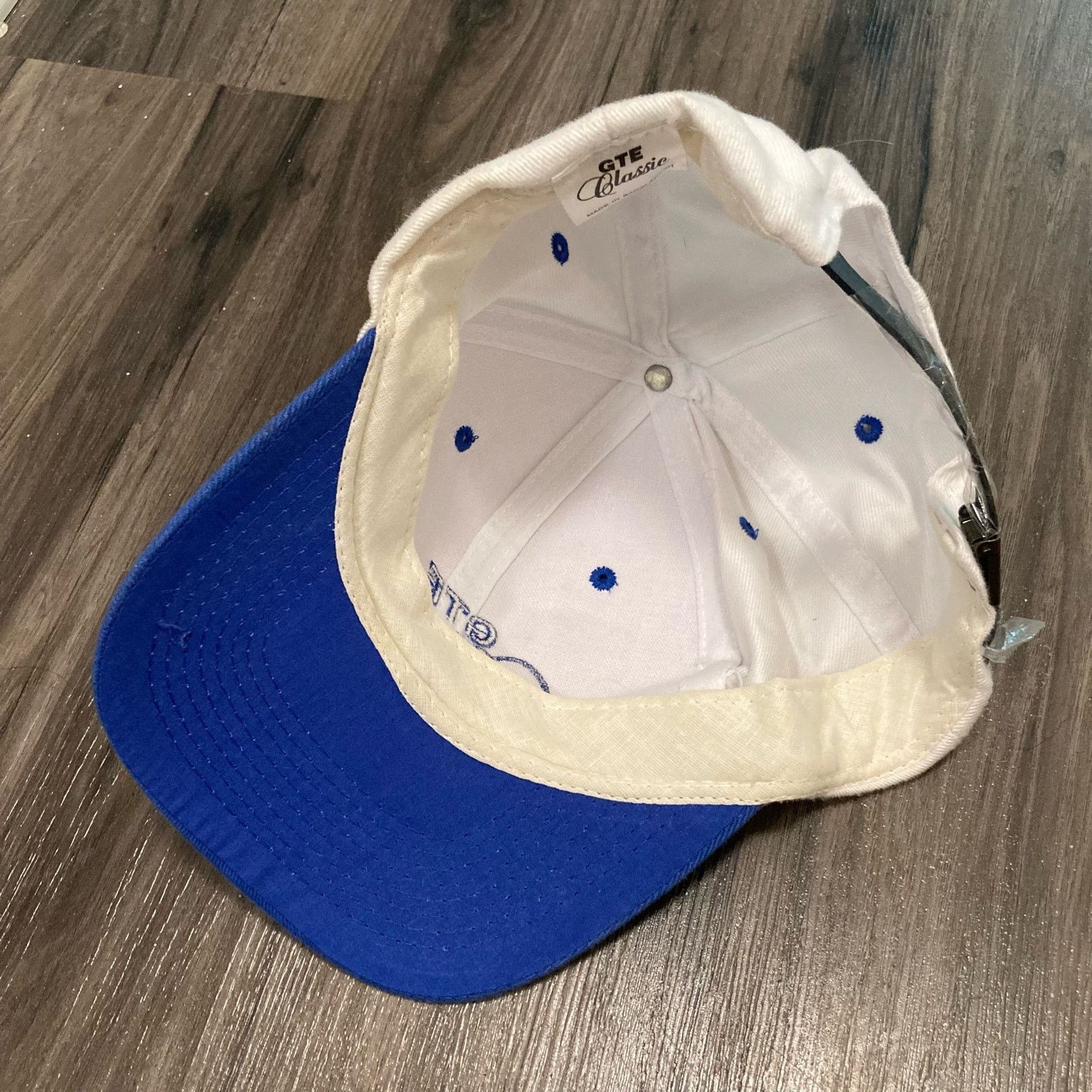 Vintage Vintage GTE Classic Blue & White Snapback Hat Adjustable Size ONE SIZE - 5 Thumbnail
