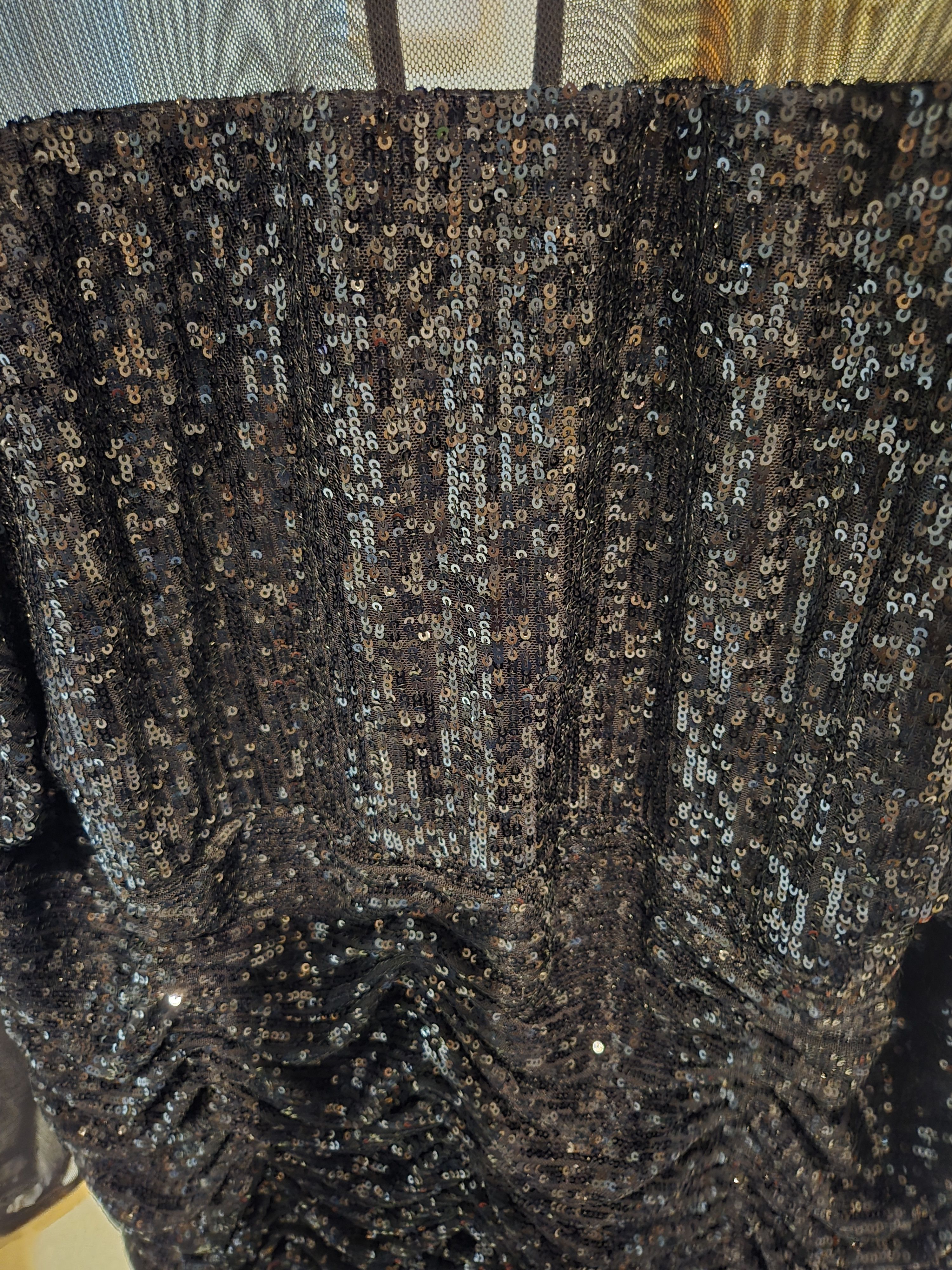 Other Eliza J Illusion-Sleeve BodyCon Sequin Cocktail Party Dress Size XXL / US 16-18 / IT 52-54 - 8 Thumbnail